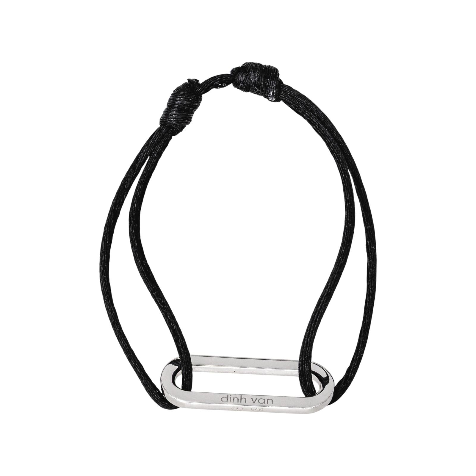 Dinh Van Bracelet Cordon Maillon Or blanc