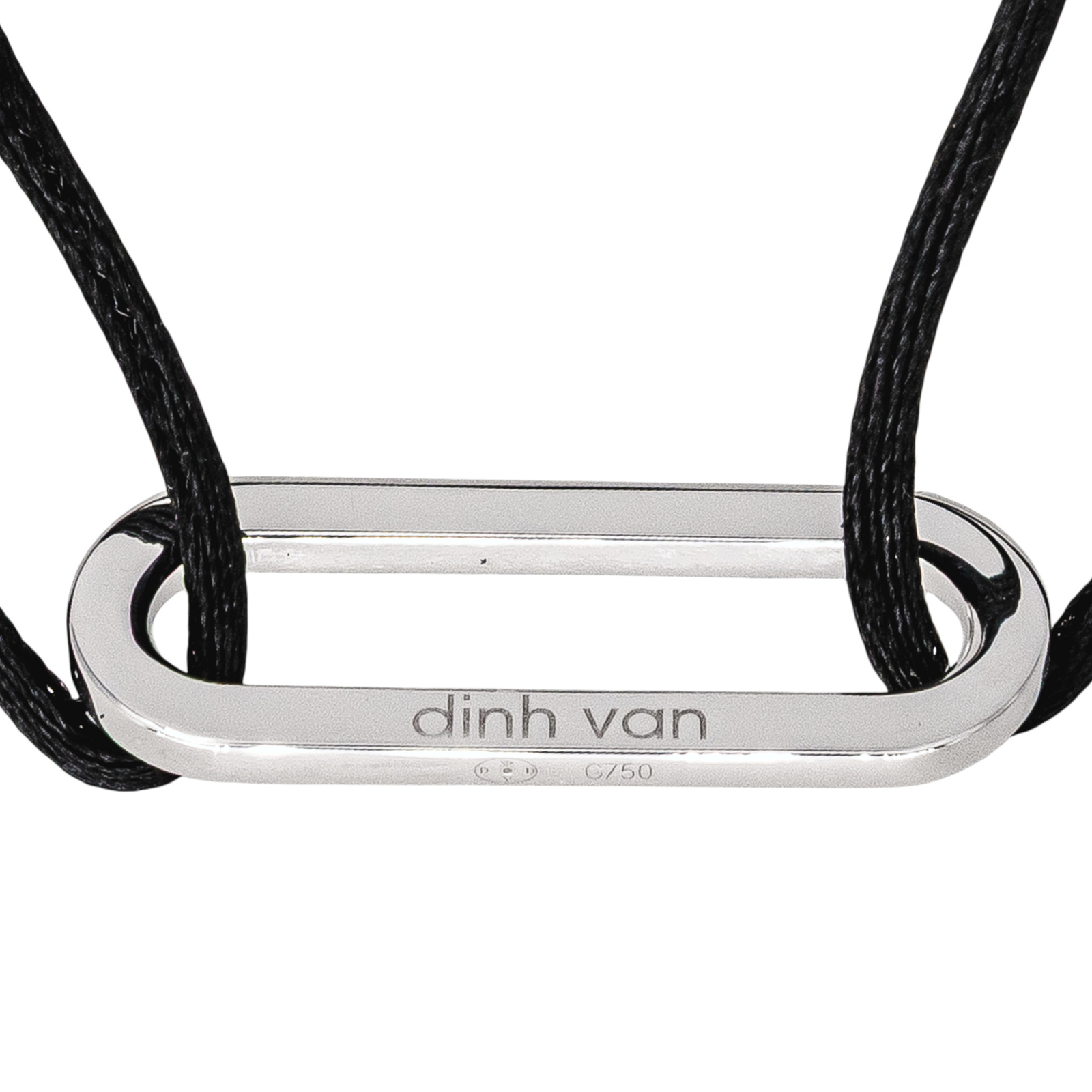 Dinh Van Bracelet Cordon Maillon Or blanc