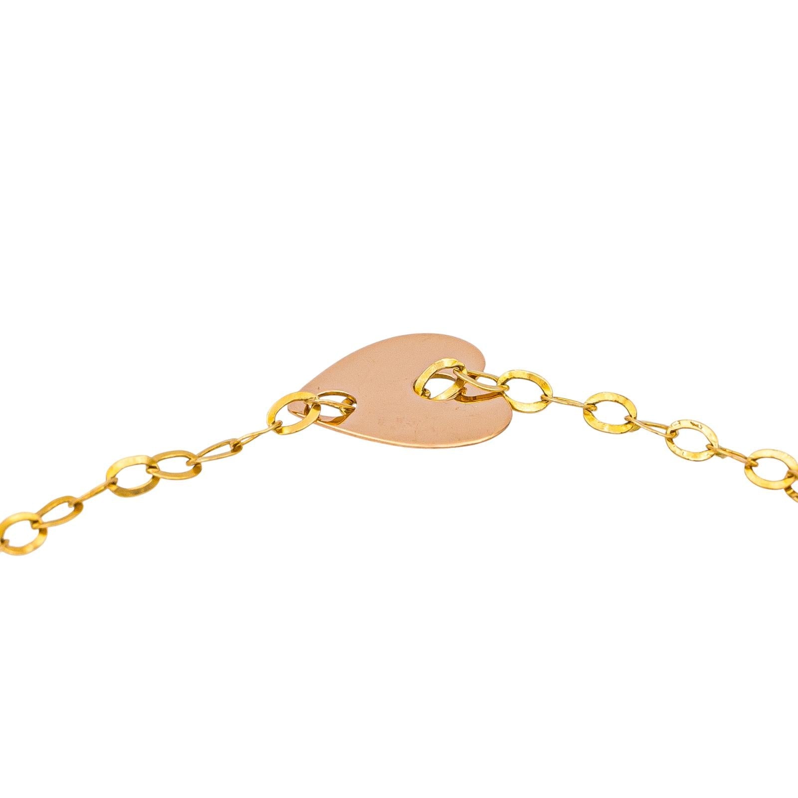 Ginette NY Bracelet Angele mini heart Or rose