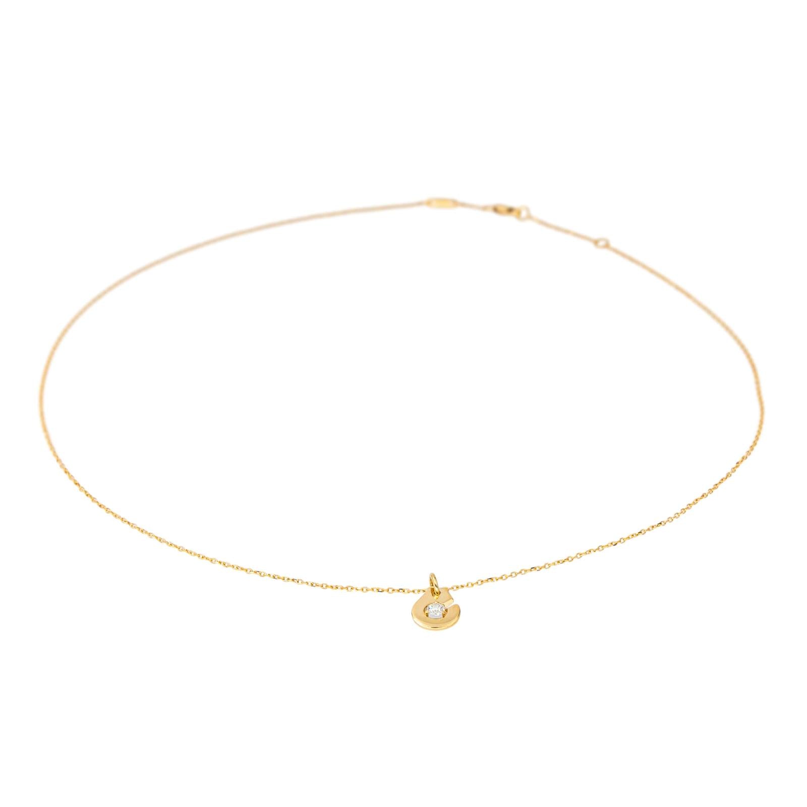 Dinh van Collier Menottes Or jaune Diamant