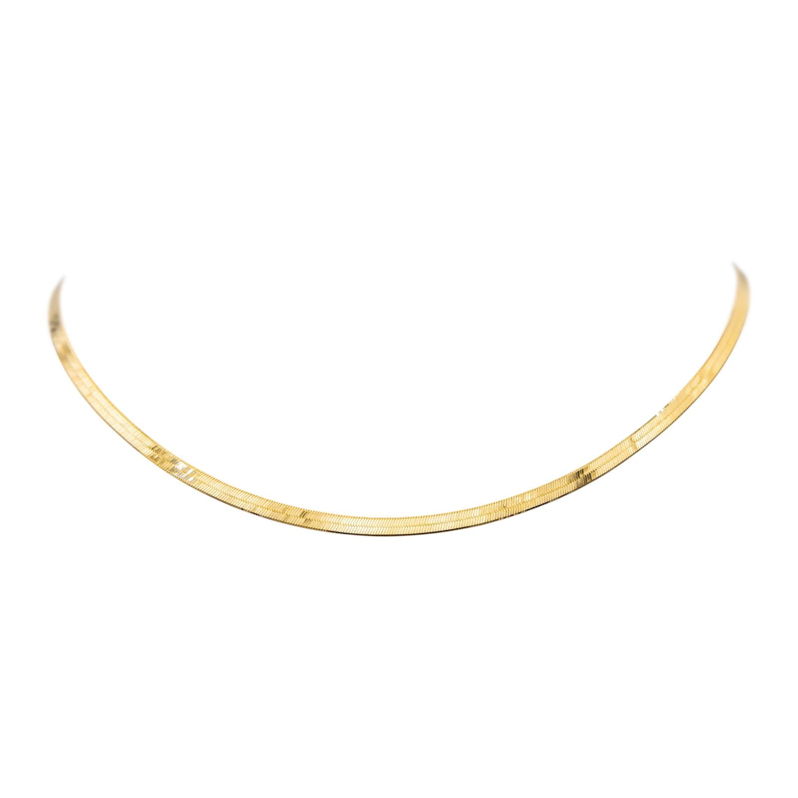 Collier Maille miroir Or jaune