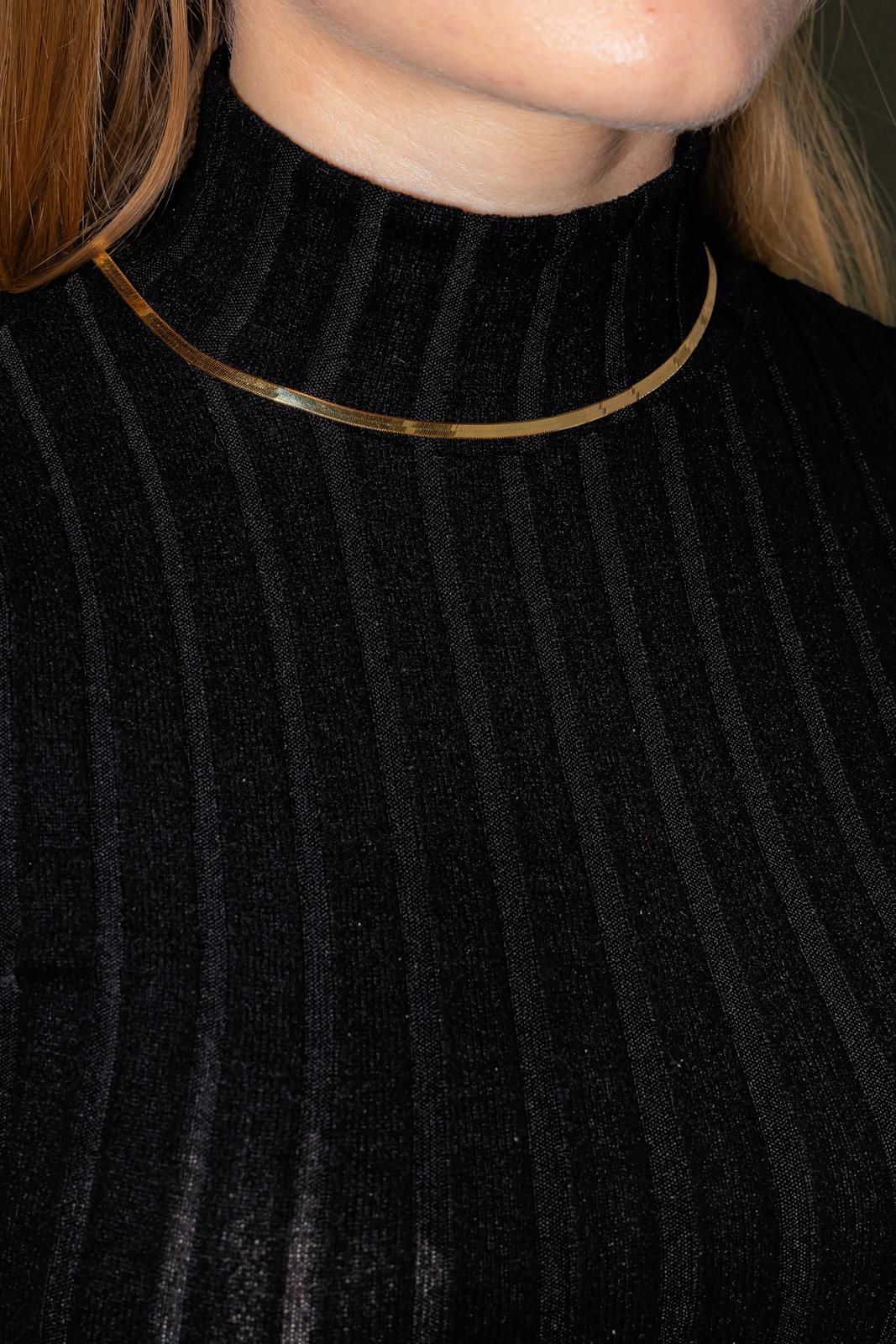 Collier Maille miroir Or jaune