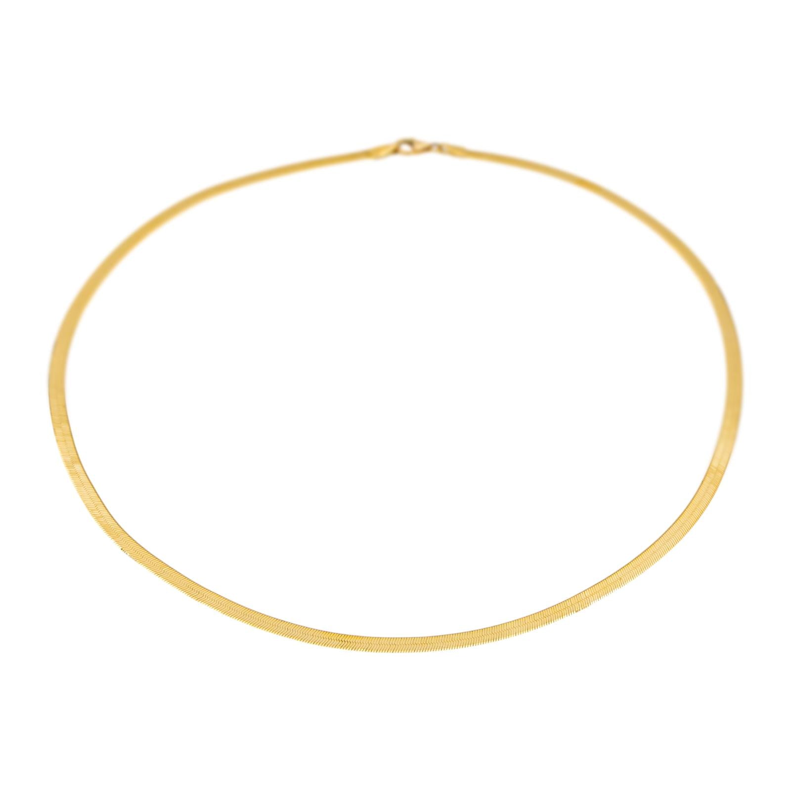 Collier Maille miroir Or jaune