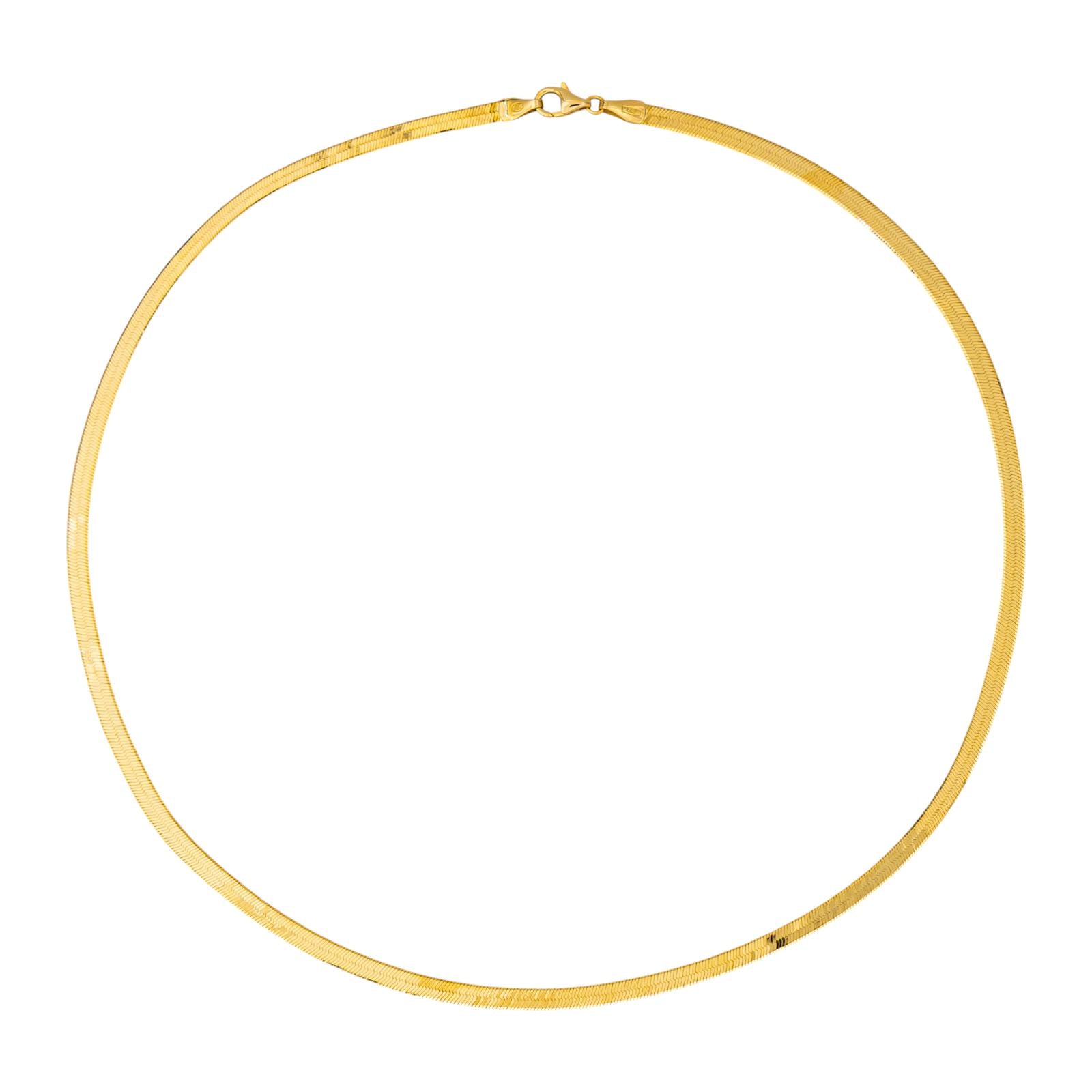 Collier Maille miroir Or jaune