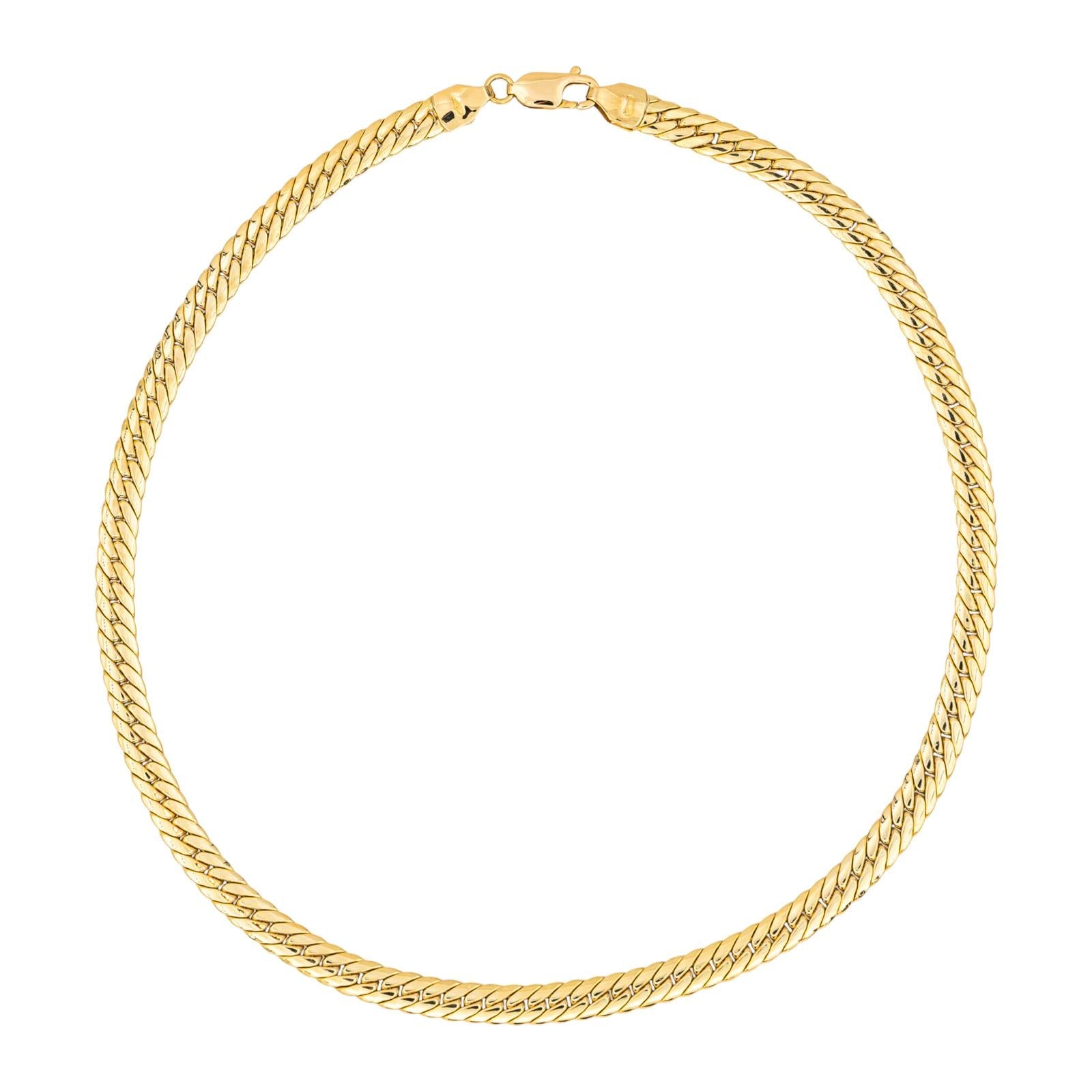 Collier Maille Anglaise Or jaune