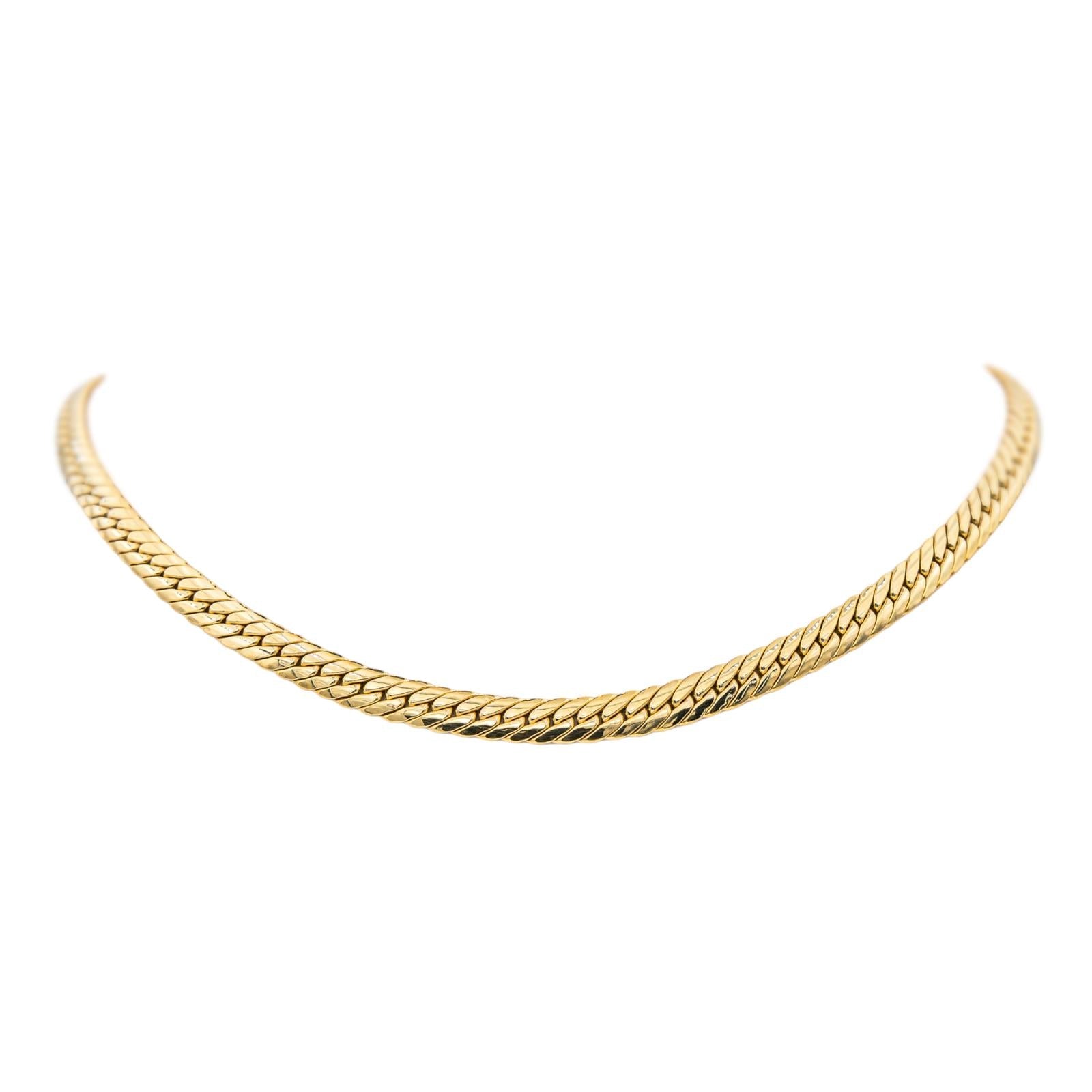 Collier Maille Anglaise Or jaune