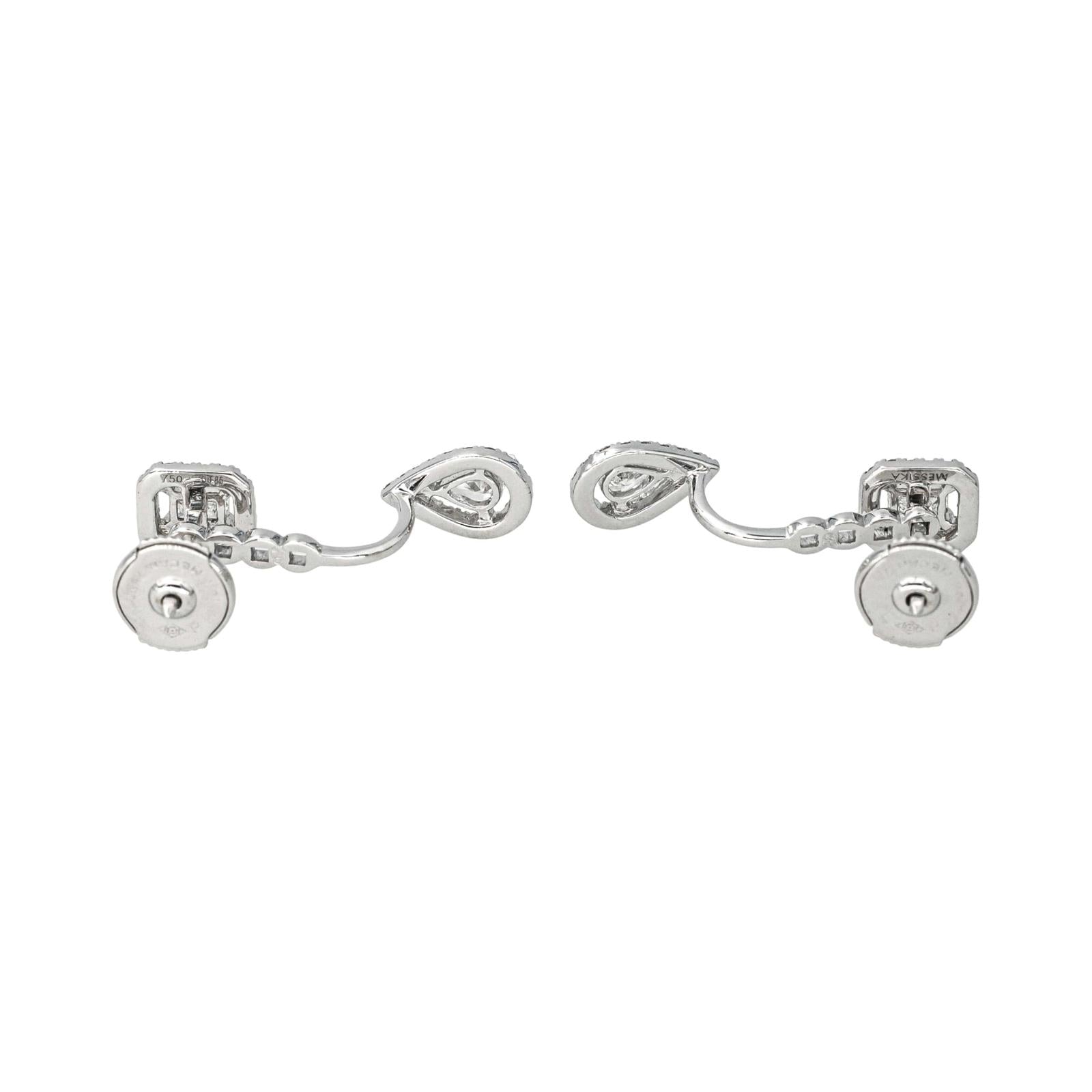 Messika Boucles d'oreilles My twin toi & moi Or blanc Diamant
