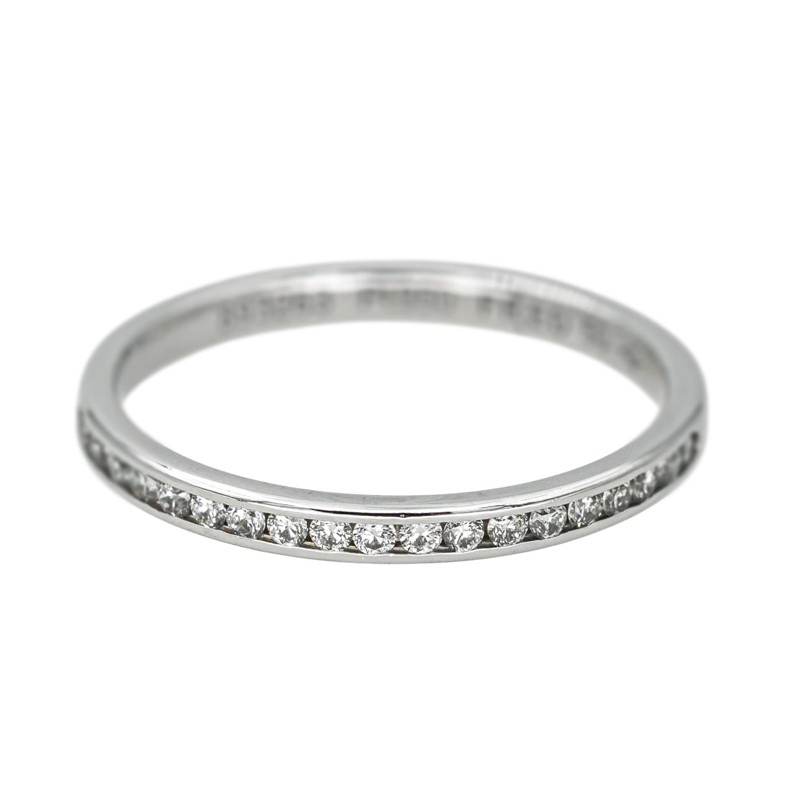 Fred Bague Demi alliance Fred for Love Platine Diamant