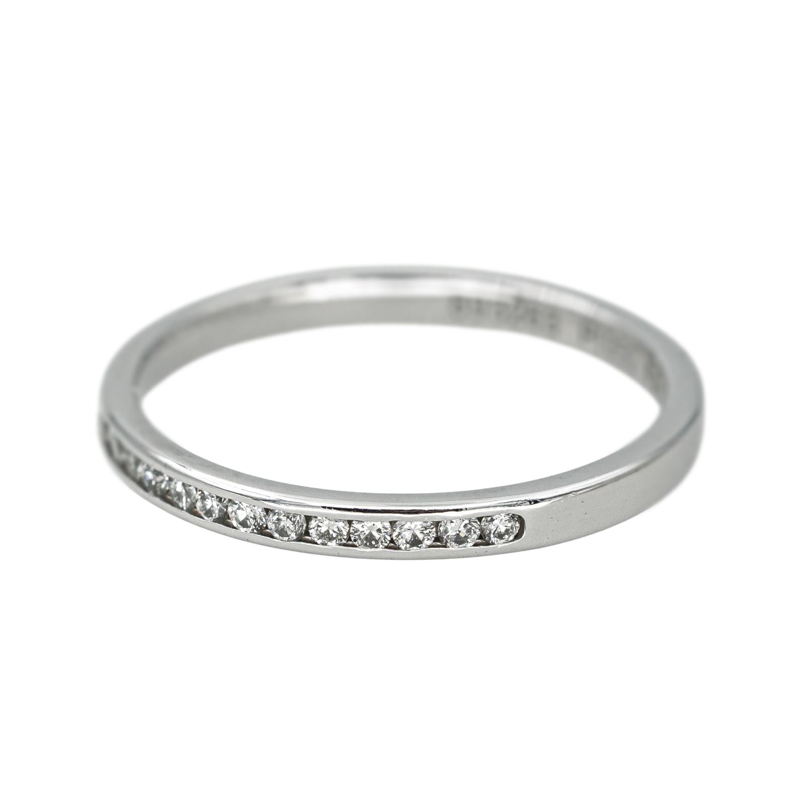 Fred Bague Demi alliance Fred for Love Platine Diamant