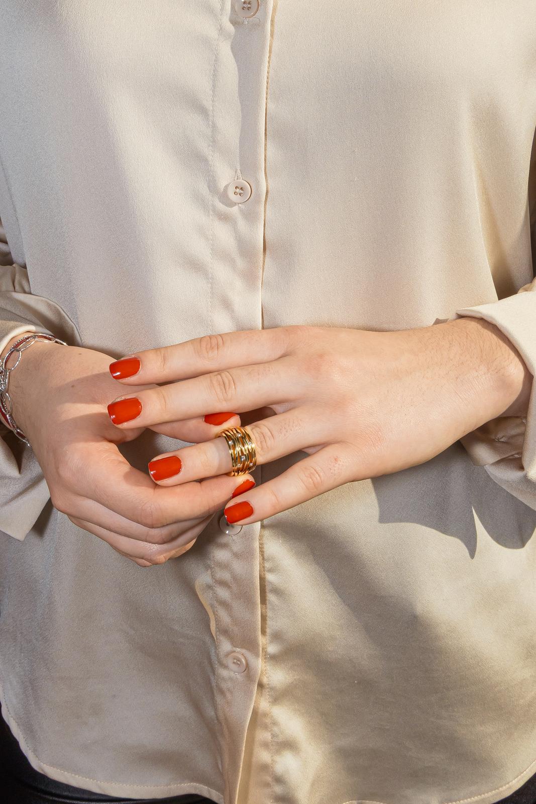 Omega Bague Ladymatic Or jaune Diamant