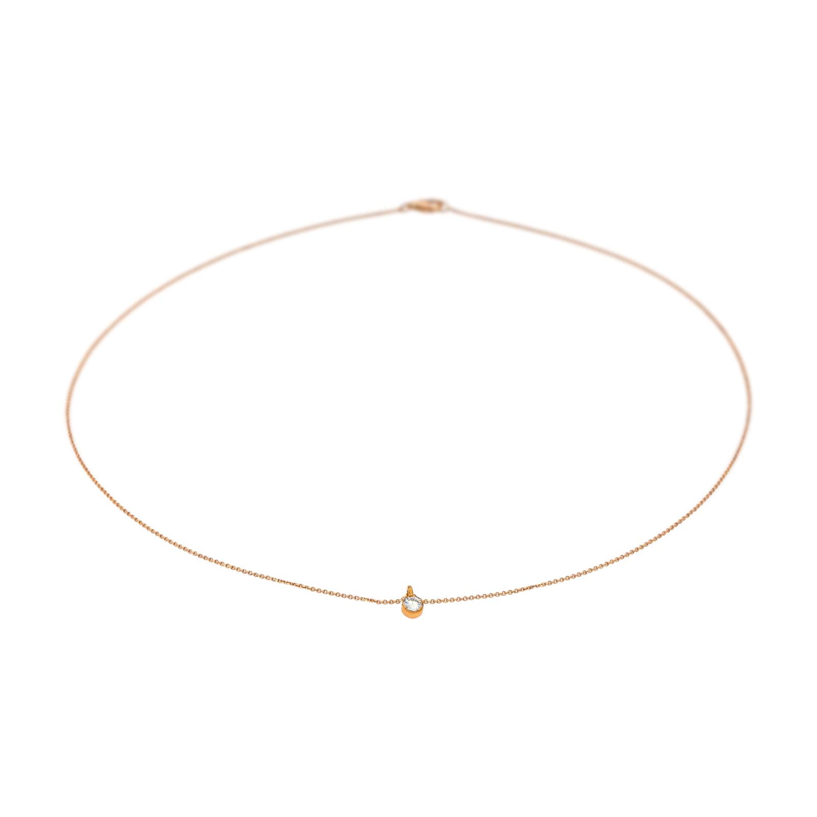 Collier Or rose Diamant