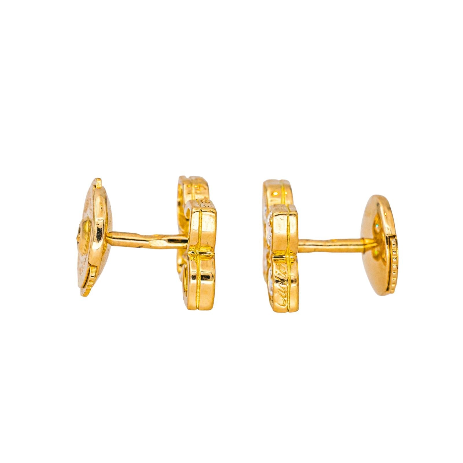 Cartier Boucles d'oreilles Puces Hindu Or jaune Diamant
