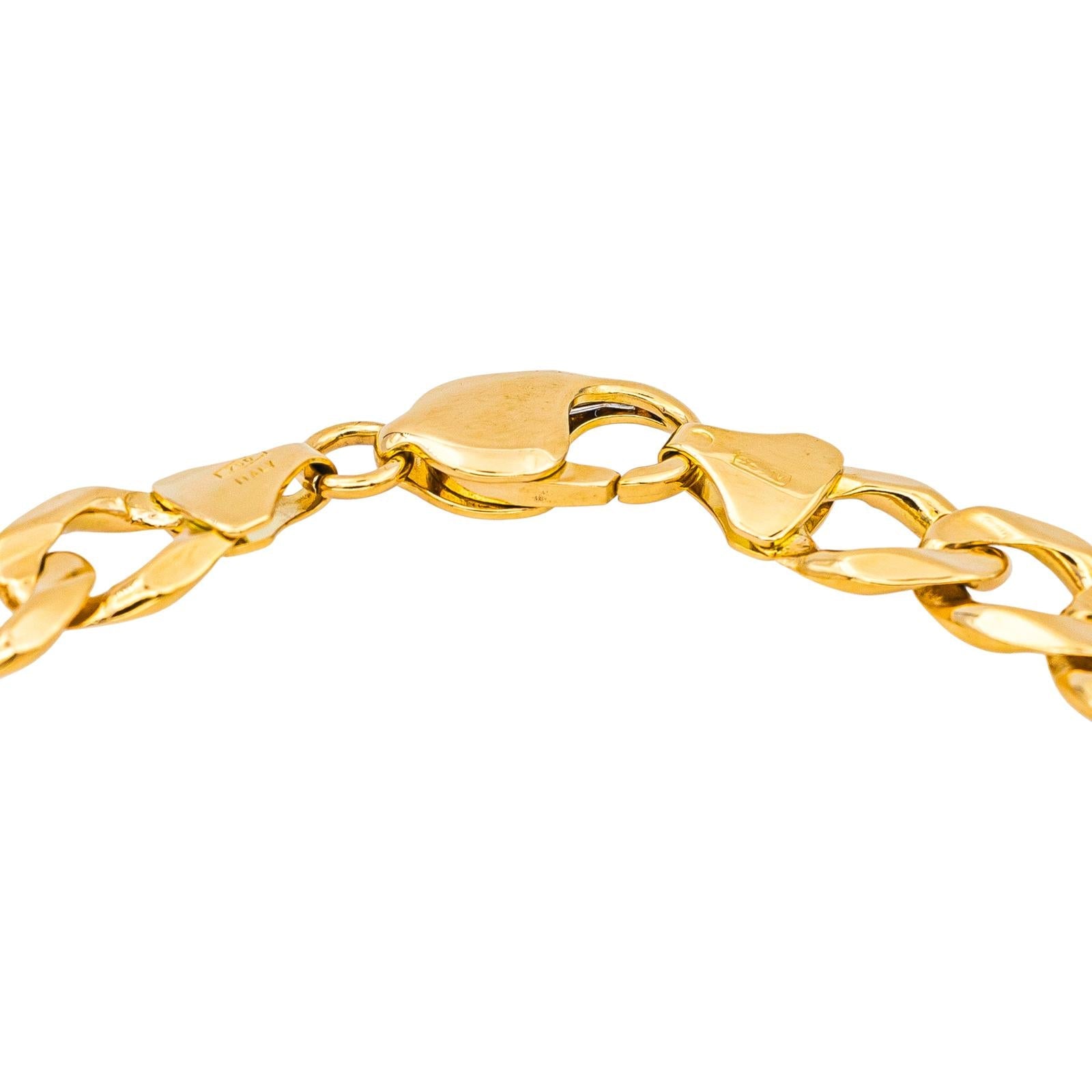 Bracelet Maille Gourmette Or jaune