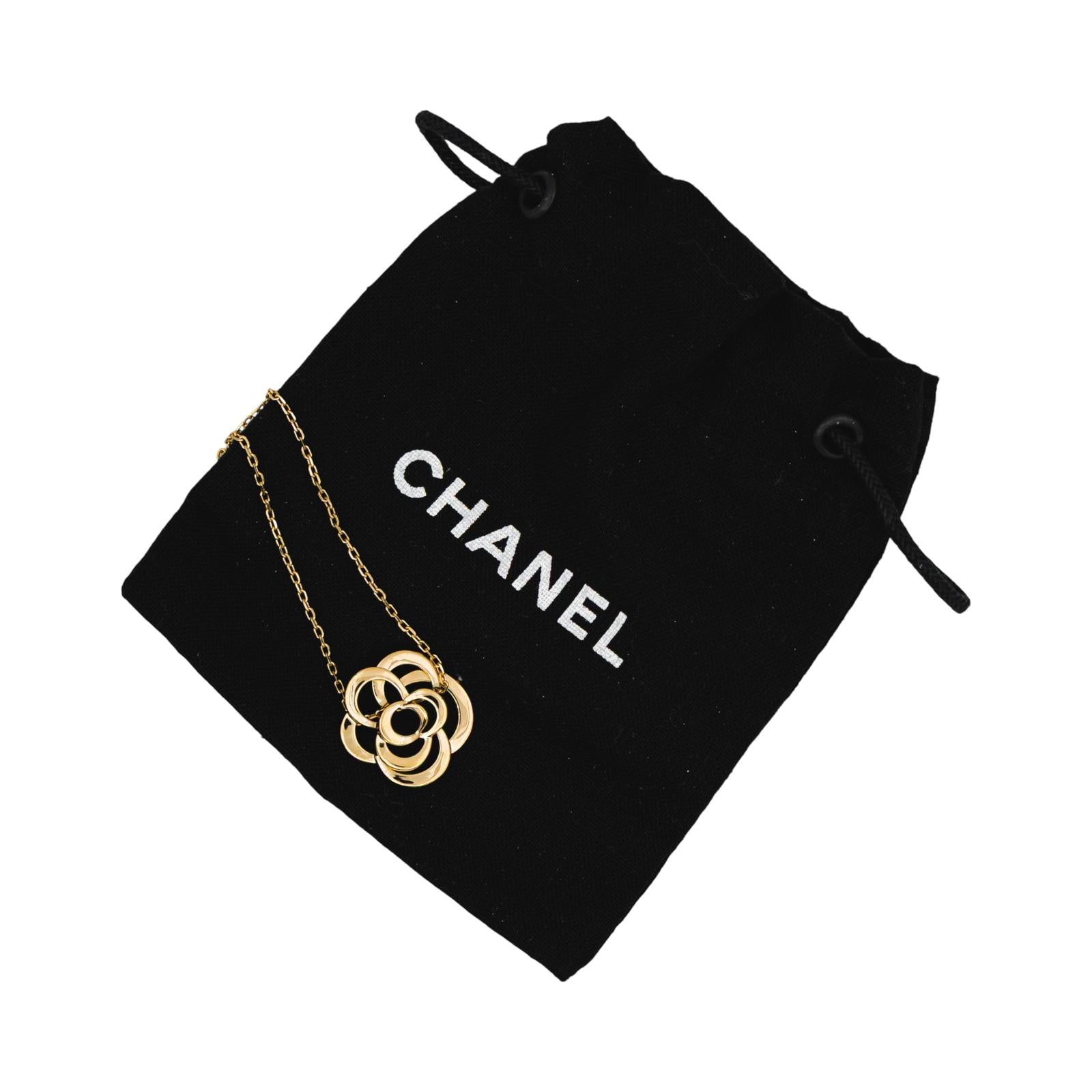 Chanel Collier Camélia Or jaune