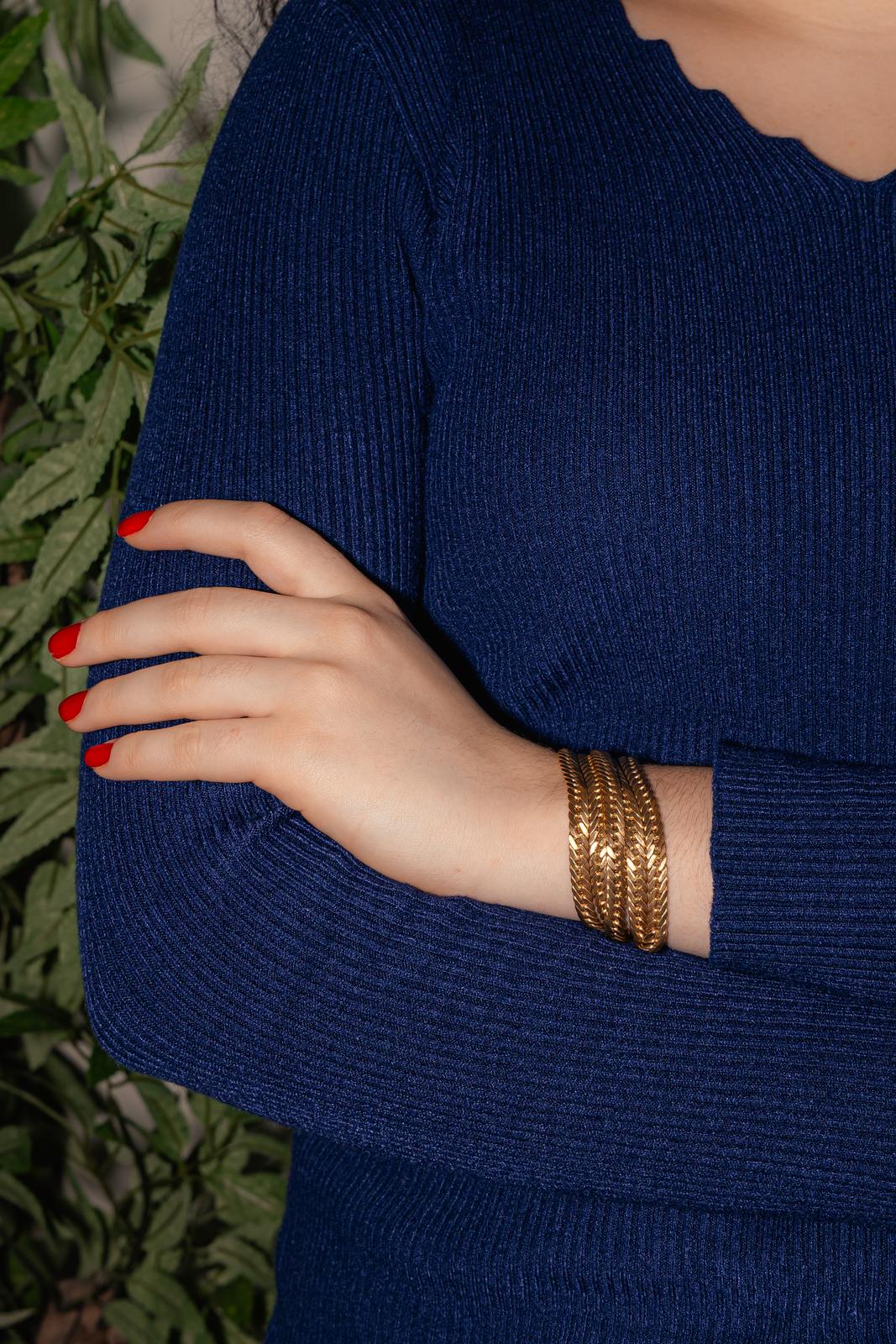 Bracelet Maille anglaise Or jaune