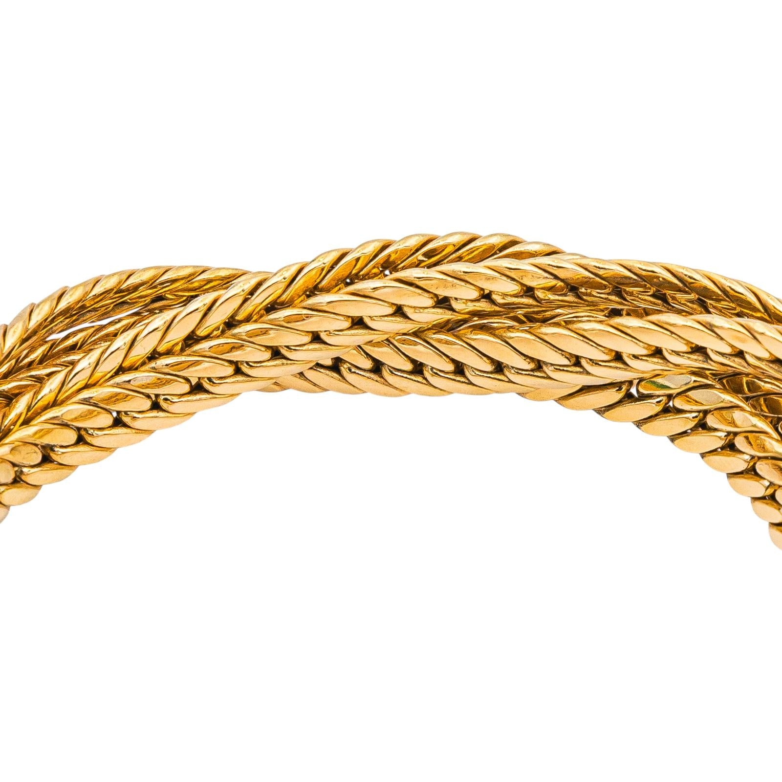 Bracelet Maille anglaise Or jaune