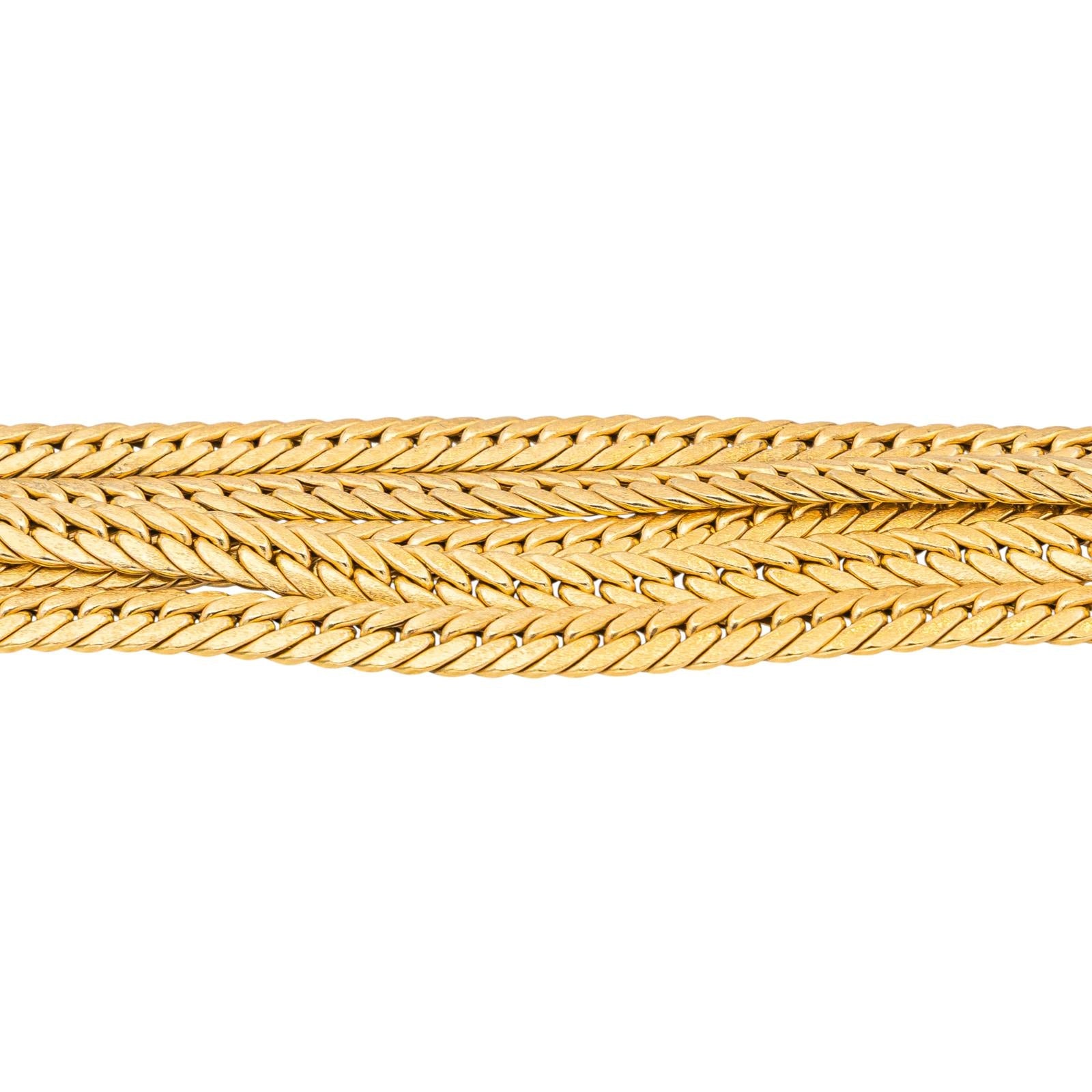 Bracelet Maille anglaise Or jaune