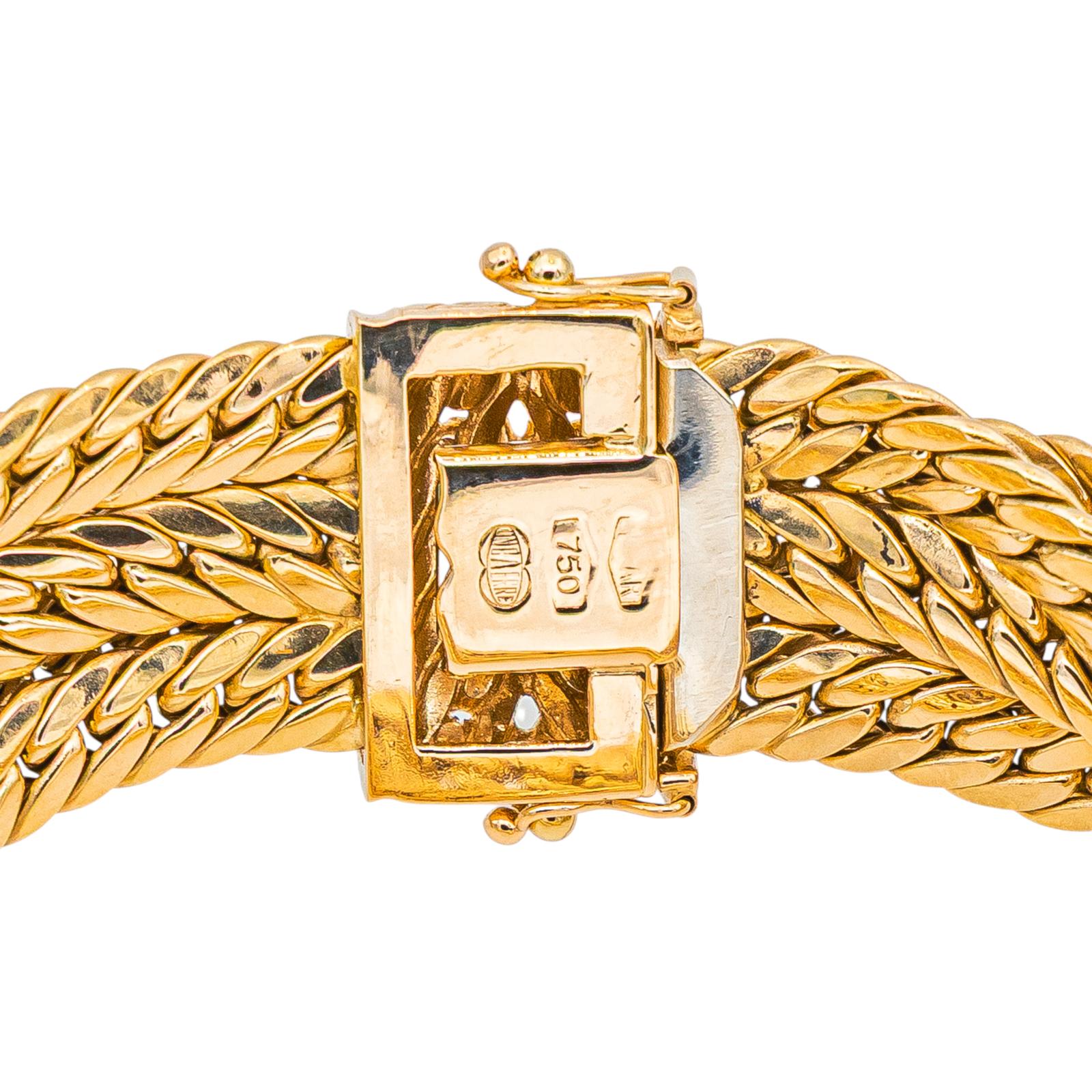 Bracelet Maille anglaise Or jaune