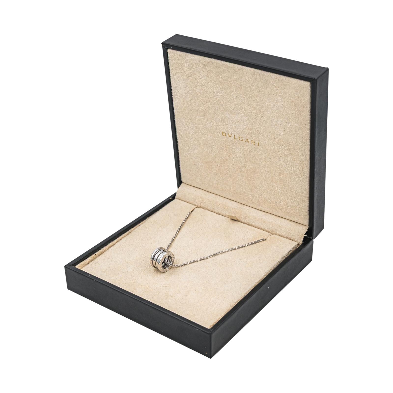 Bulgari Collier B.zéro1 Or blanc