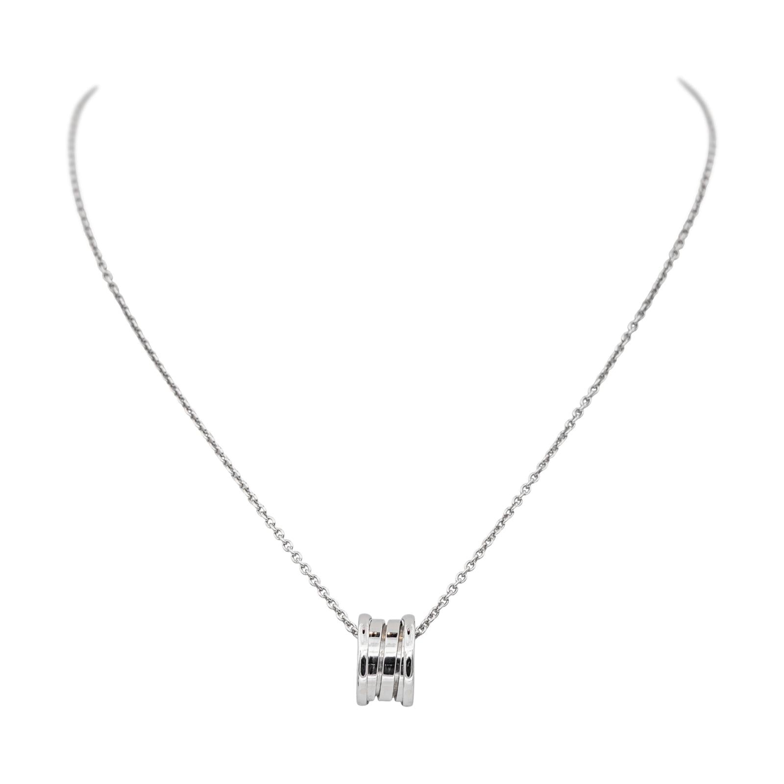 Bulgari Collier B.zéro1 Or blanc