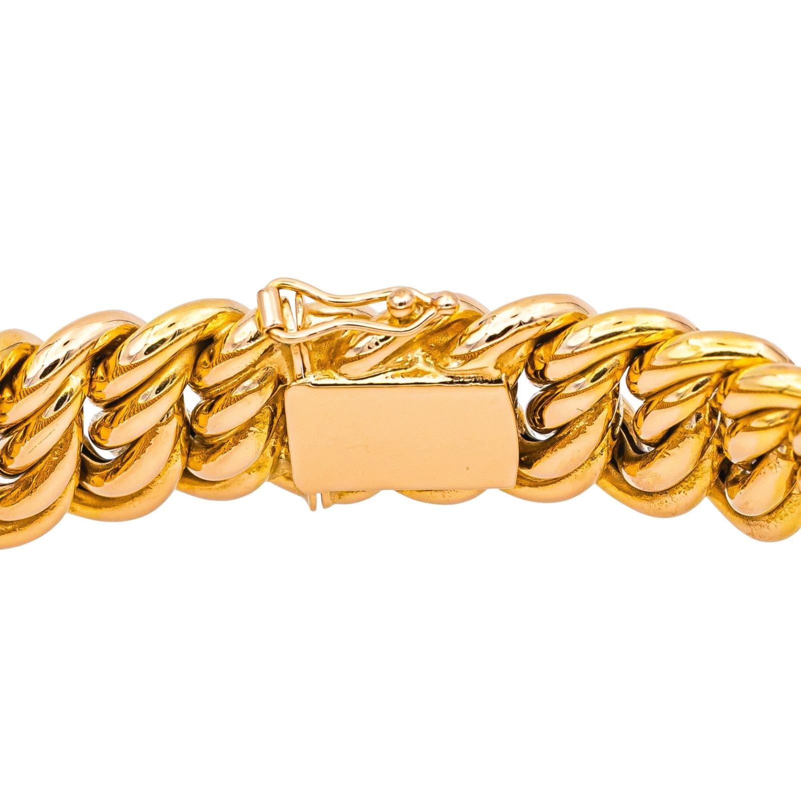 Bracelet Maille américaine Or rose