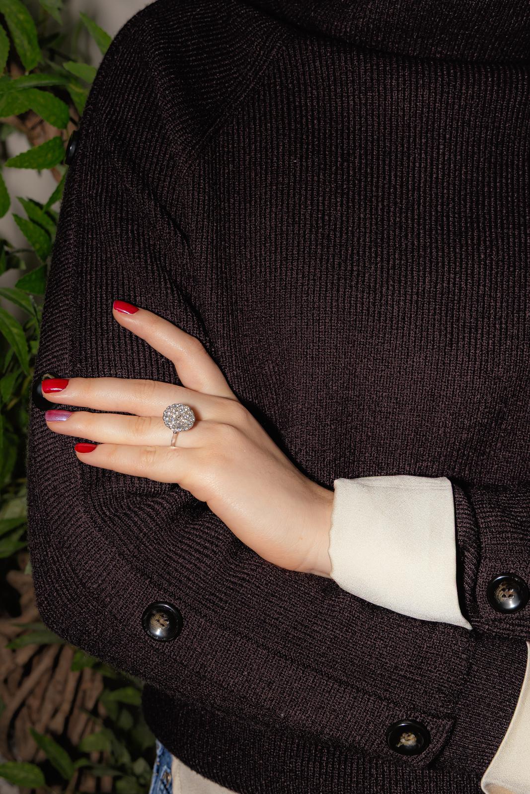 Bague Or blanc Diamant, Diamants