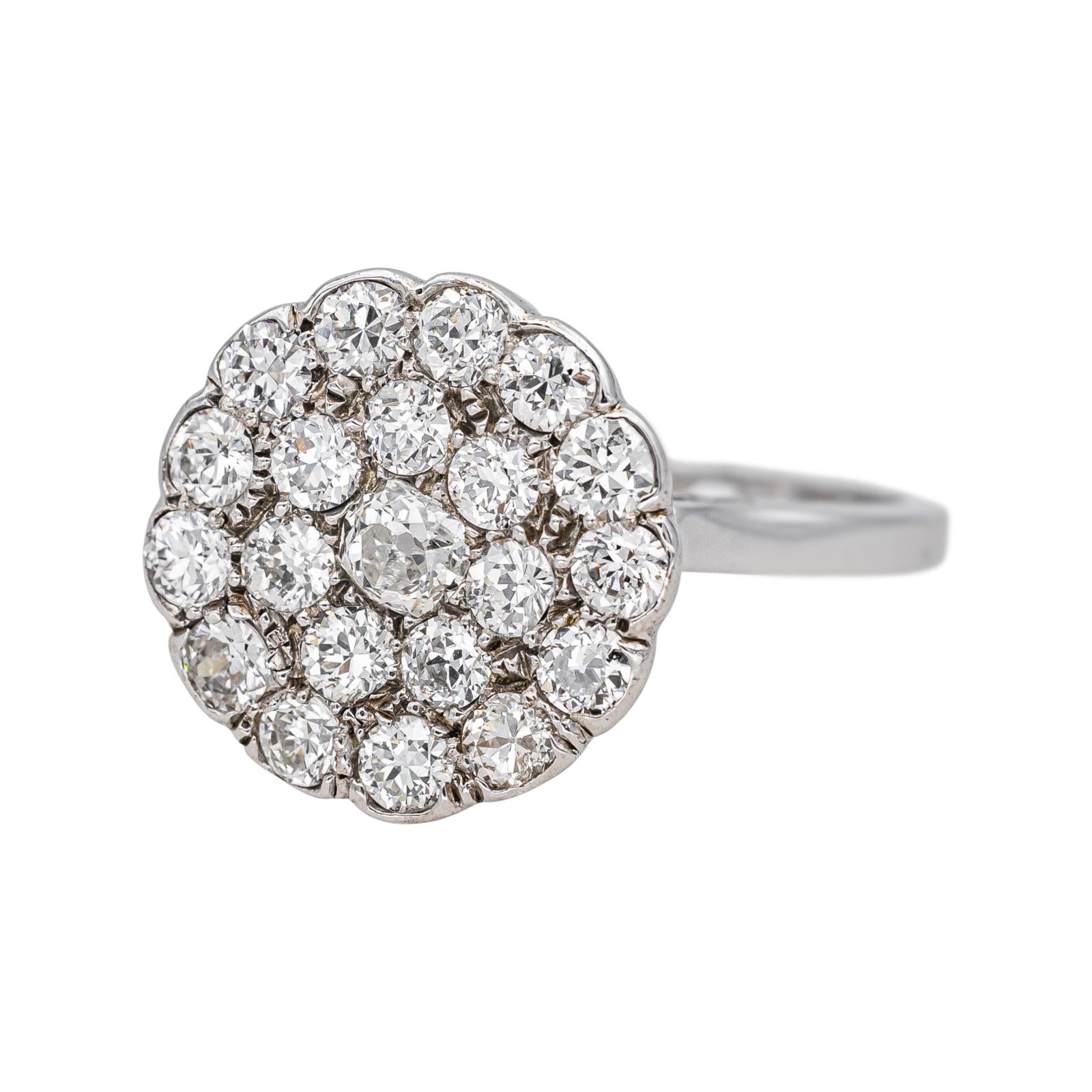 Bague Or blanc Diamant, Diamants