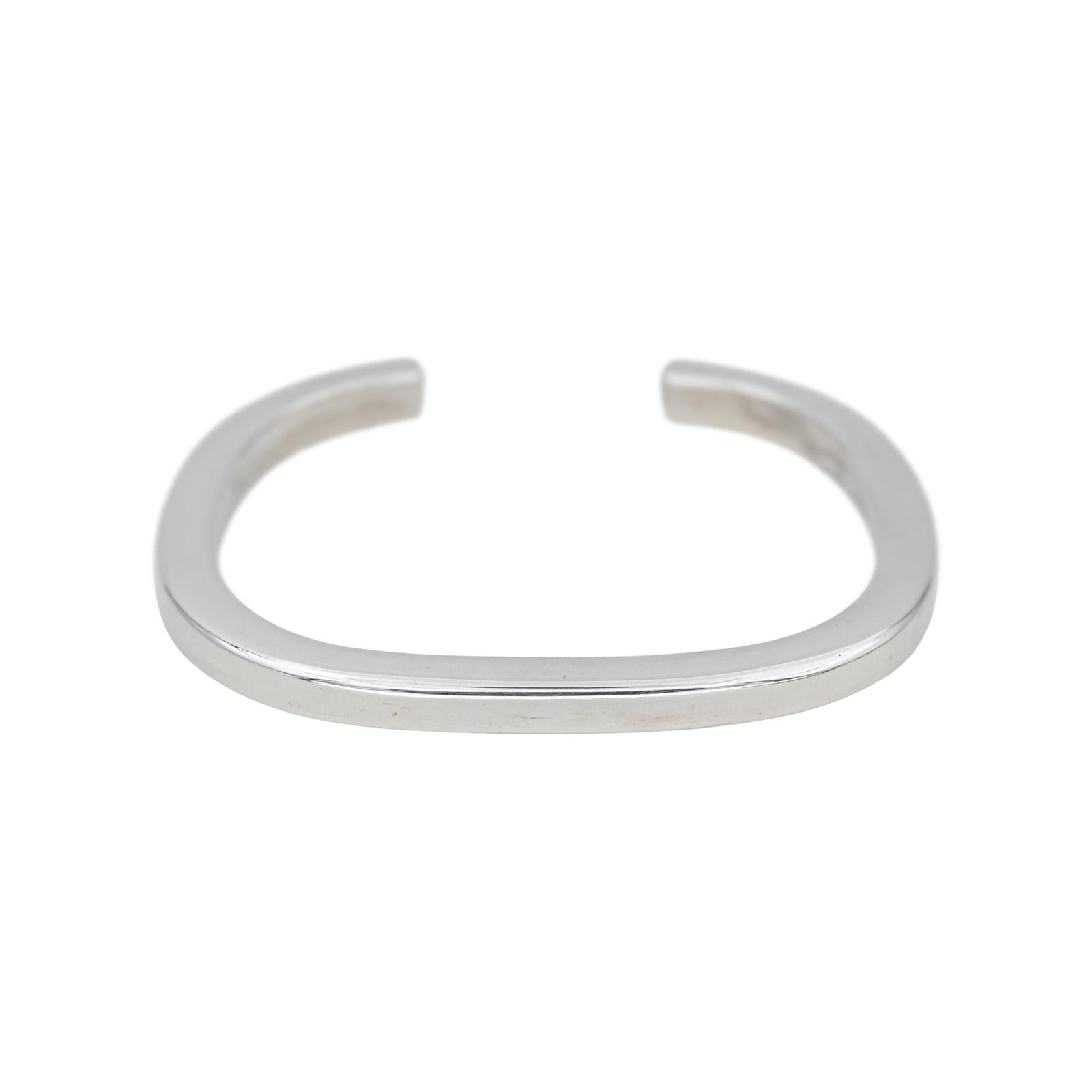 Dinh van Bracelet Jonc Square maillon Argent