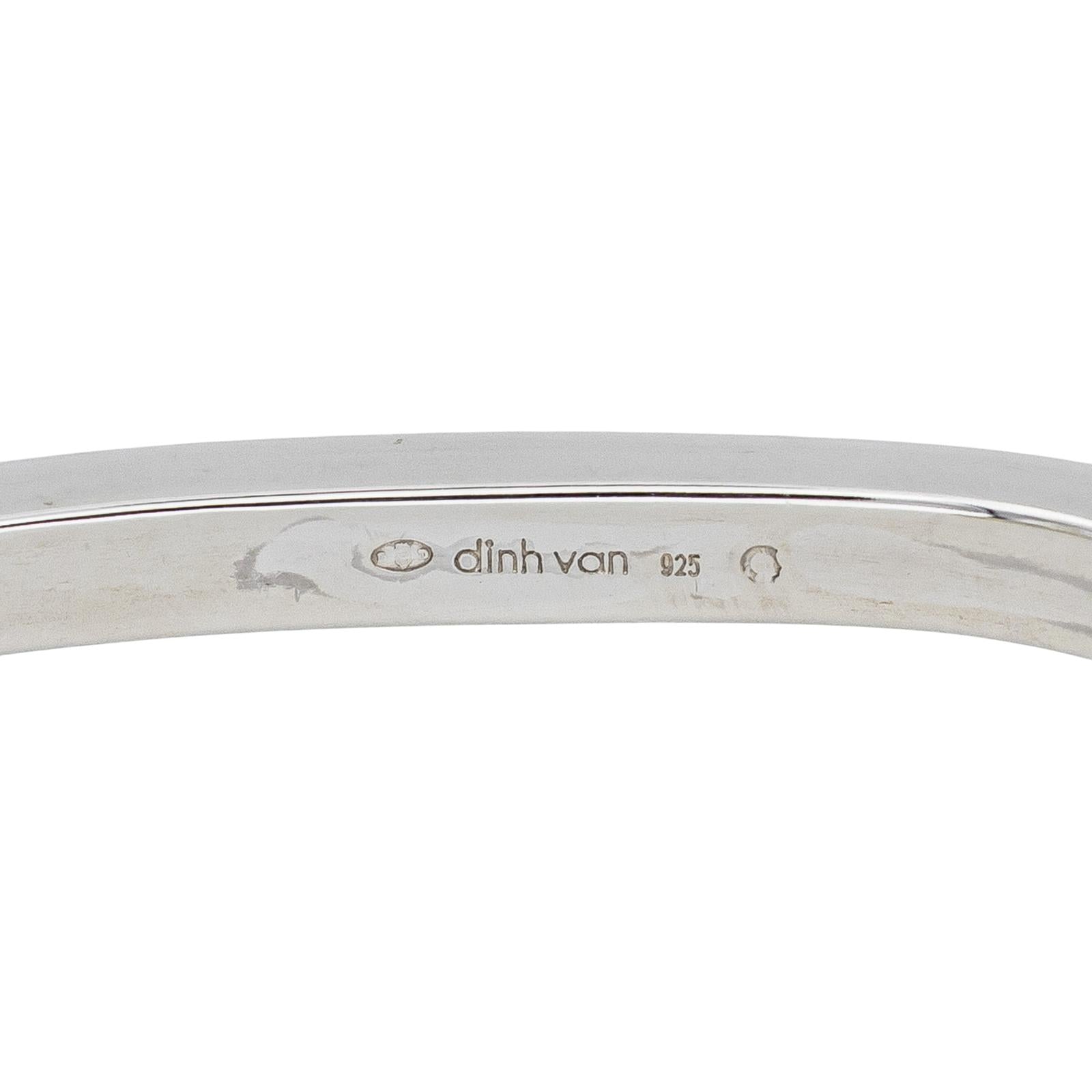 Dinh van Bracelet Jonc Square maillon Argent