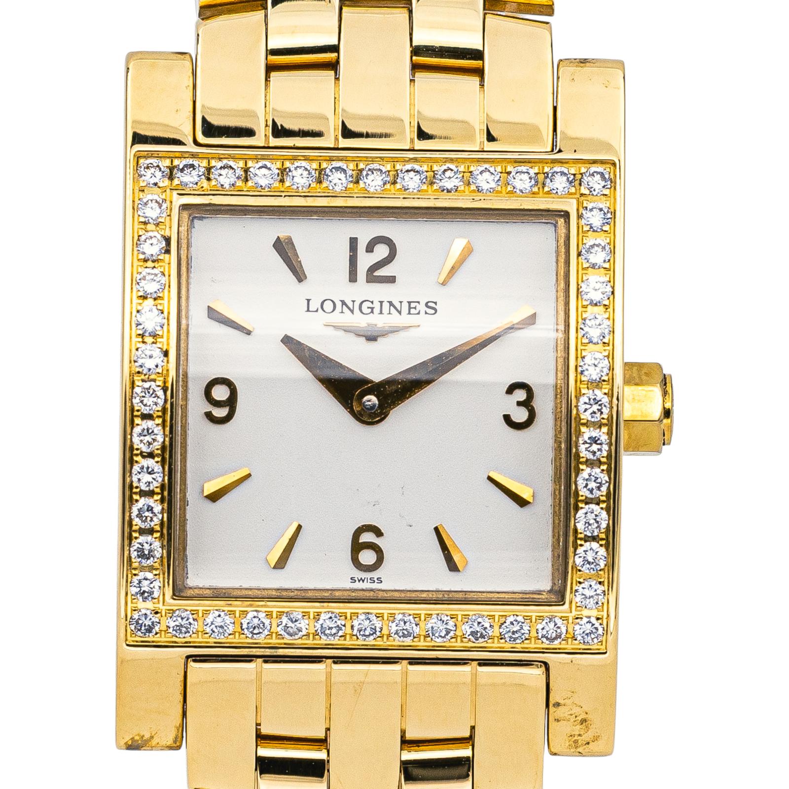 Longines Montre Dolcevita square Or jaune Diamant