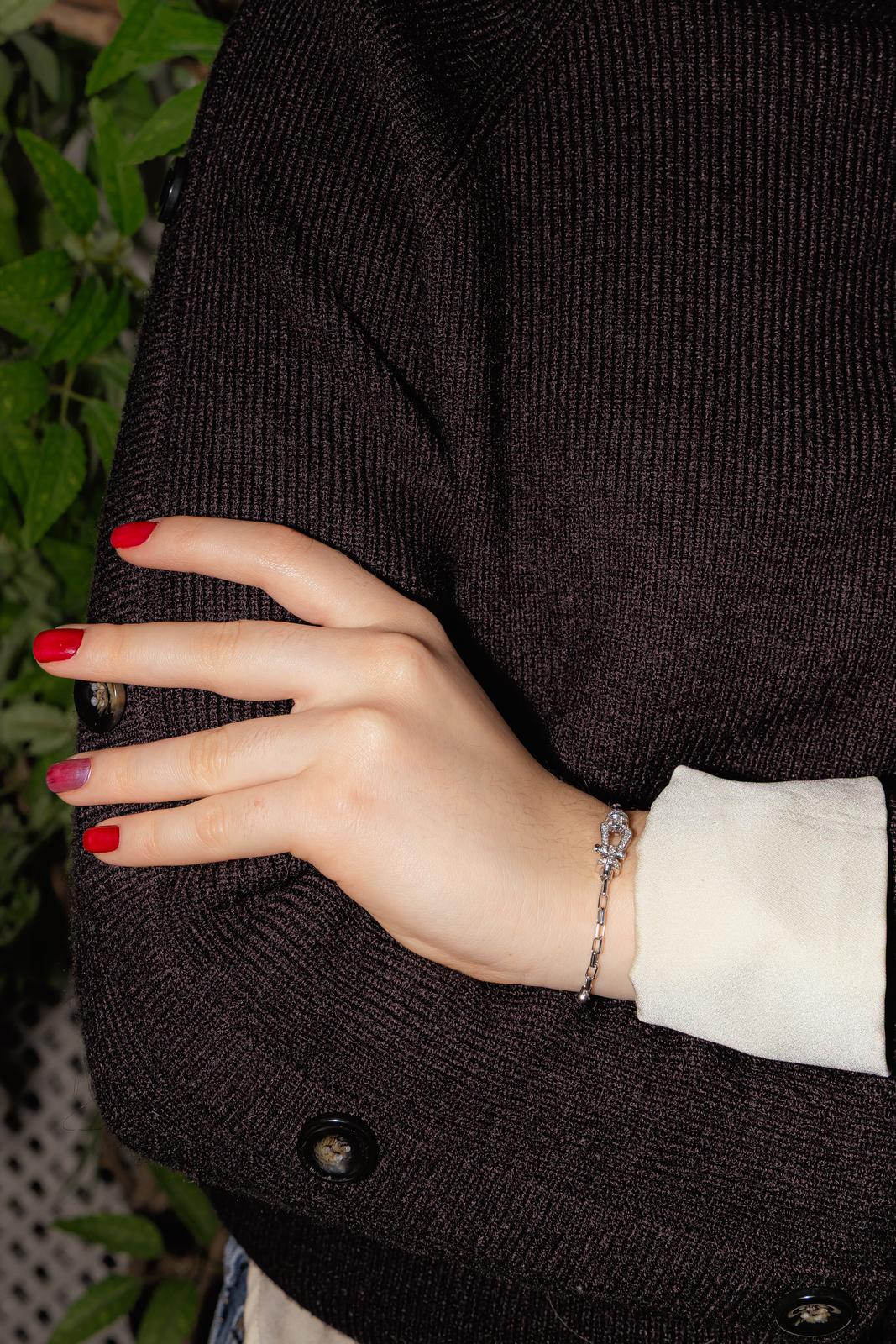 Fred Bracelet Force 10 Or blanc Diamant