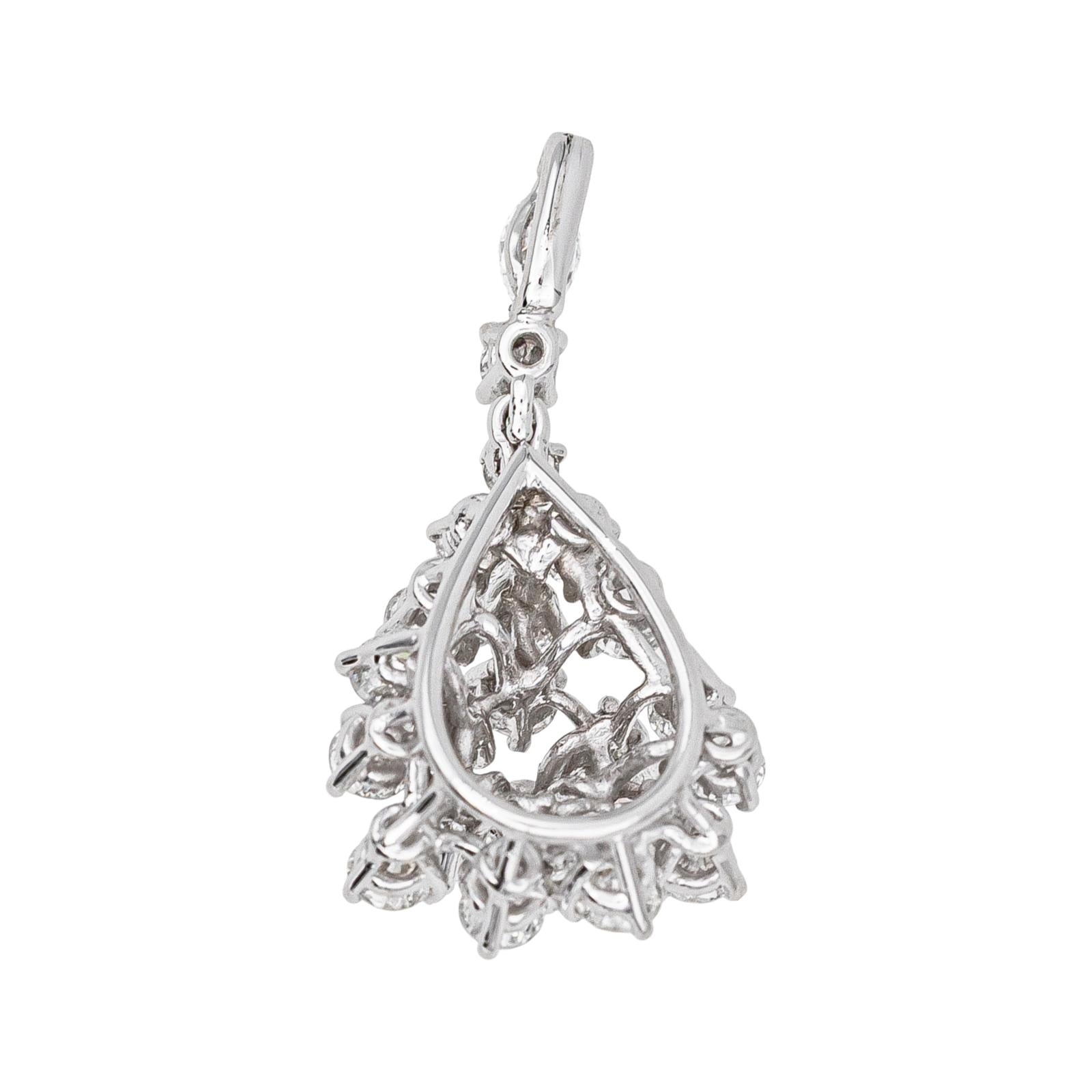 Pendentif Or blanc Diamant
