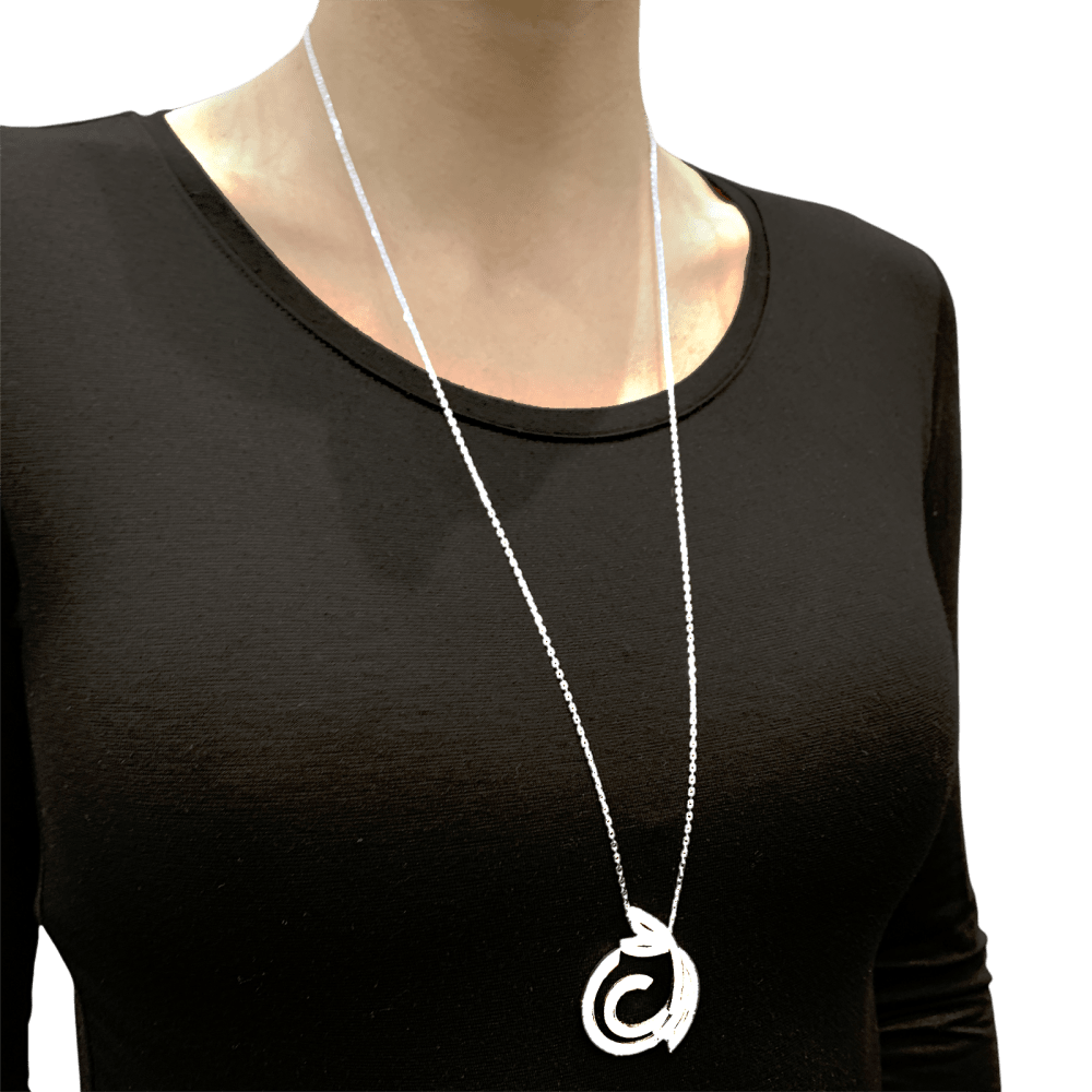 Collier Sautoir Van Cleef & Arpels, occasion,"Contes d'Hiver", or blanc et diamants authentifié sur Maison ELOE