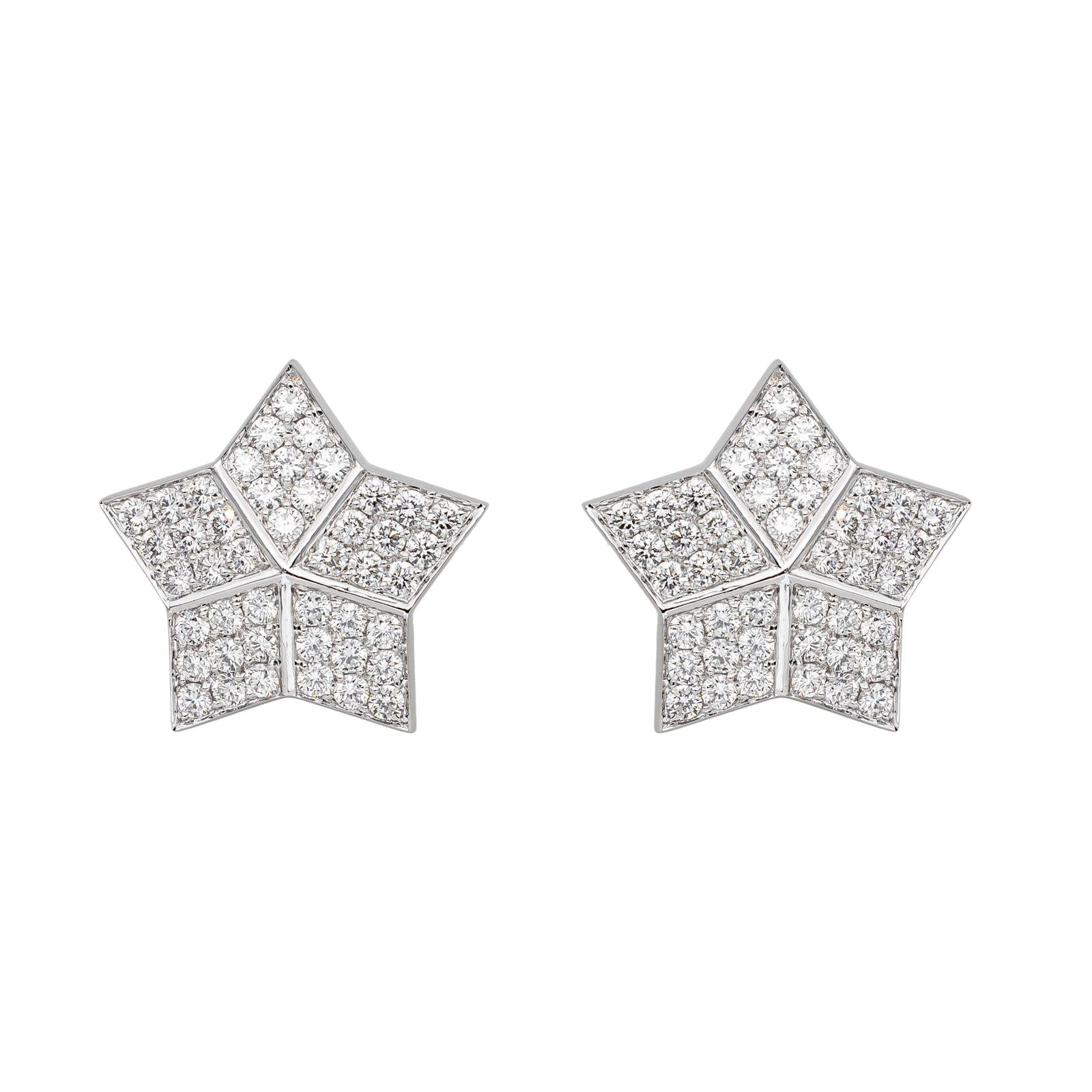 Fred Boucles d'oreilles Lucifer Or blanc Diamant
