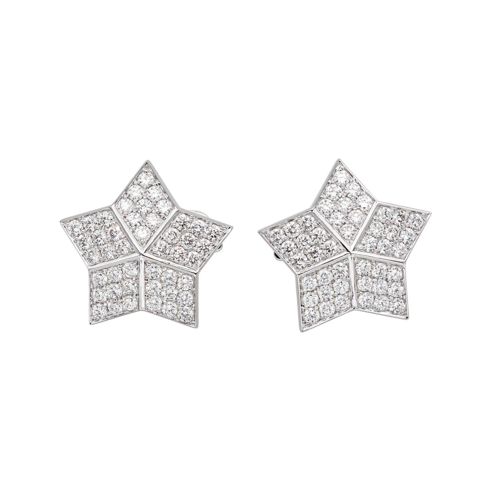 Fred Boucles d'oreilles Lucifer Or blanc Diamant
