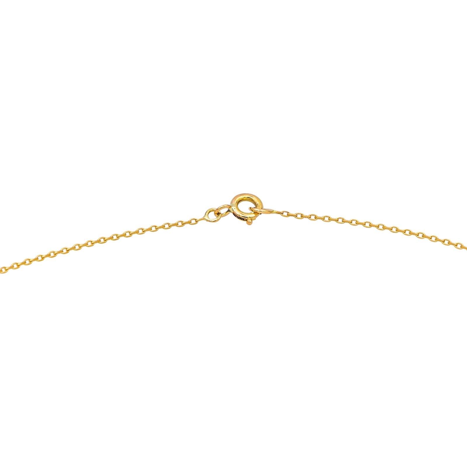 Collier Or jaune Rubis, Diamant