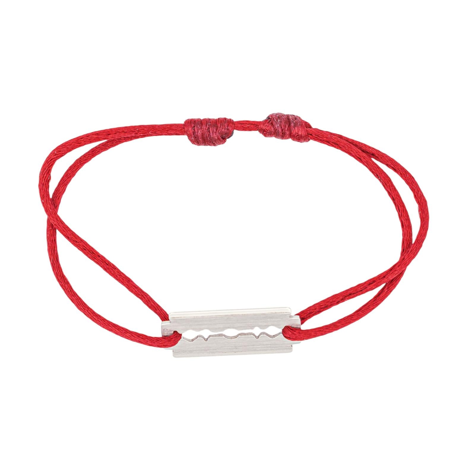 Dinh Van Bracelet Cordon Lame de Rasoir Or blanc