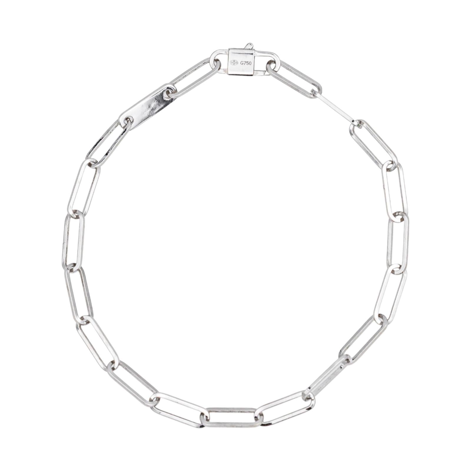 Dinh van Bracelet Maillon Or blanc