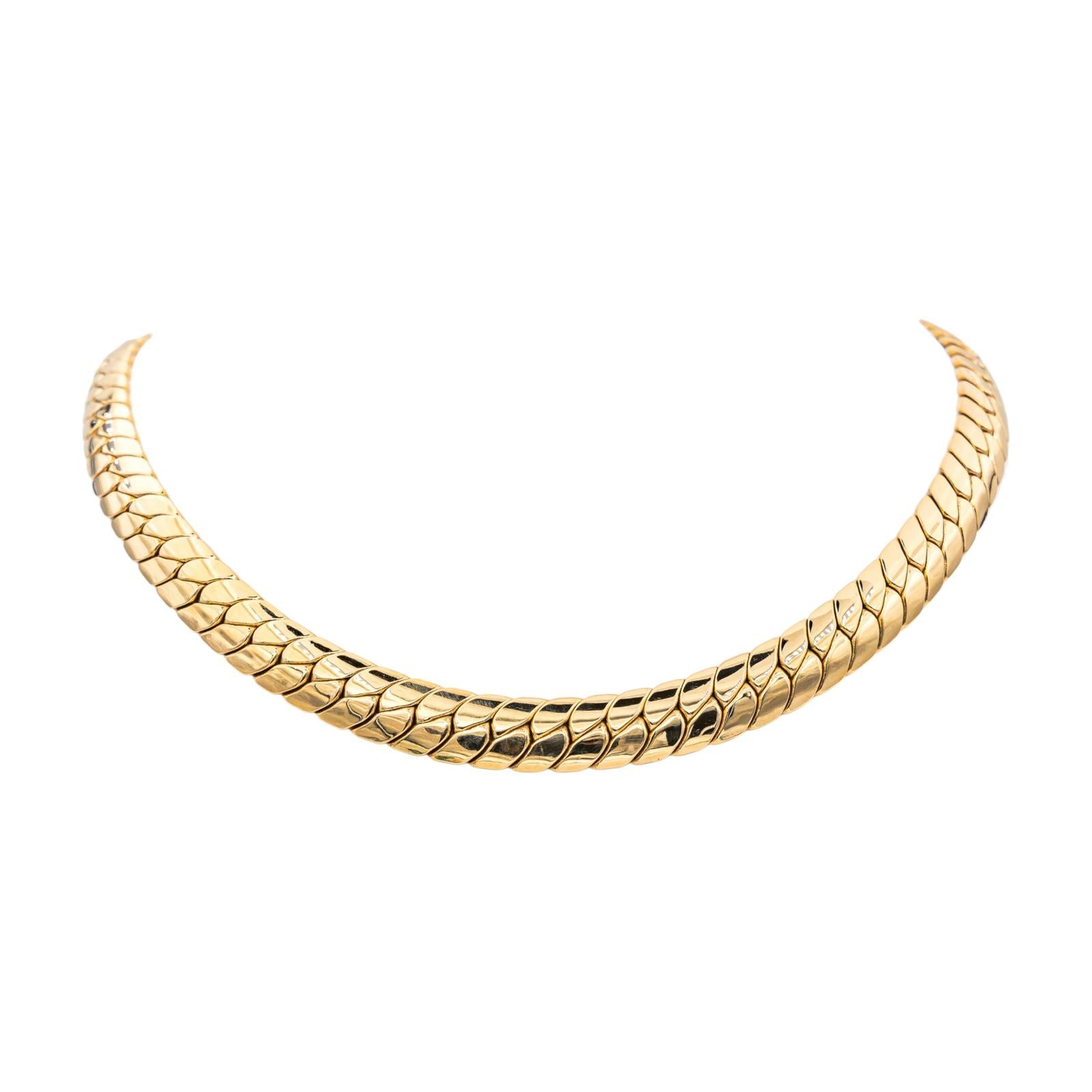 Gay Frères Collier Maille Anglaise Or jaune