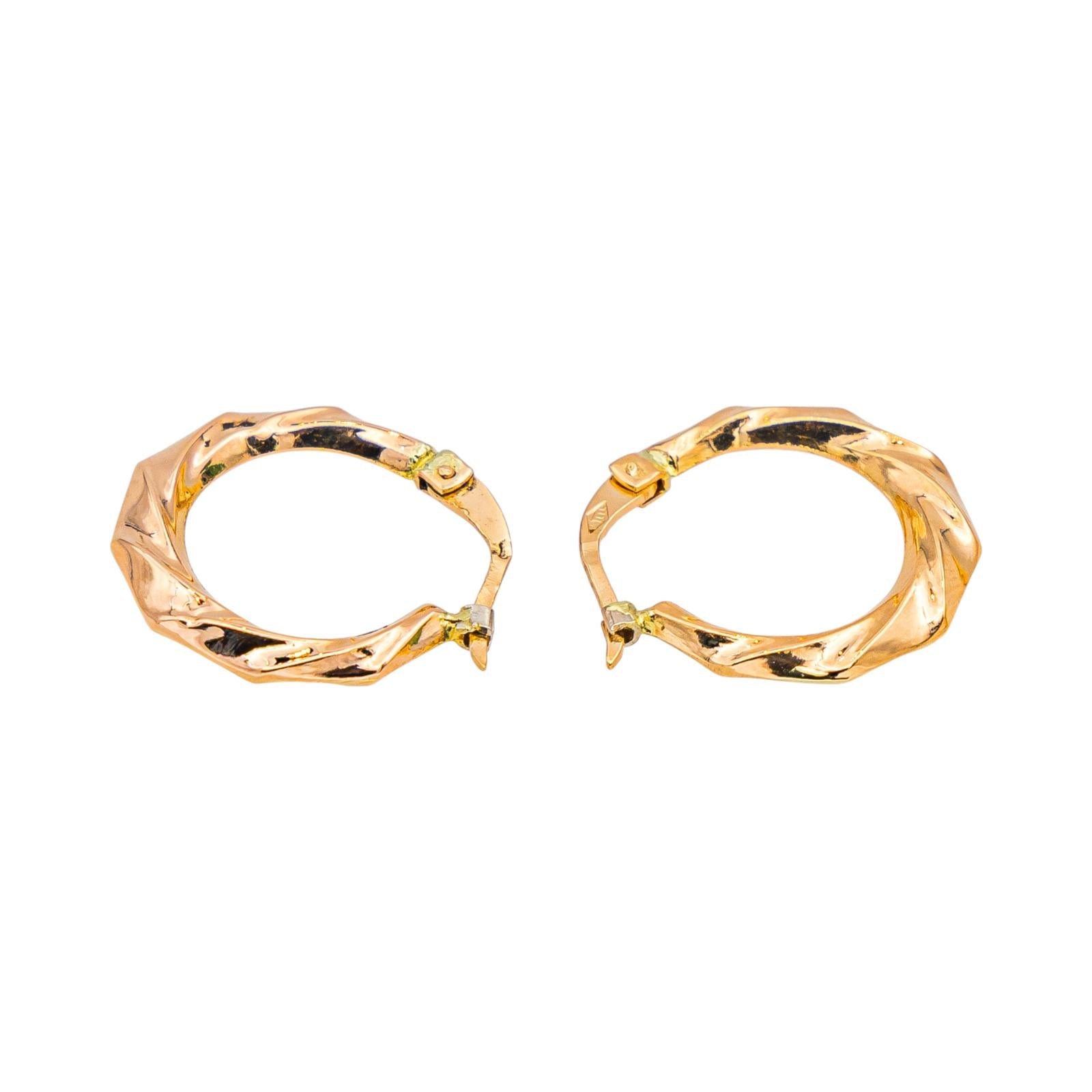 Boucles d'oreilles Créoles Or rose