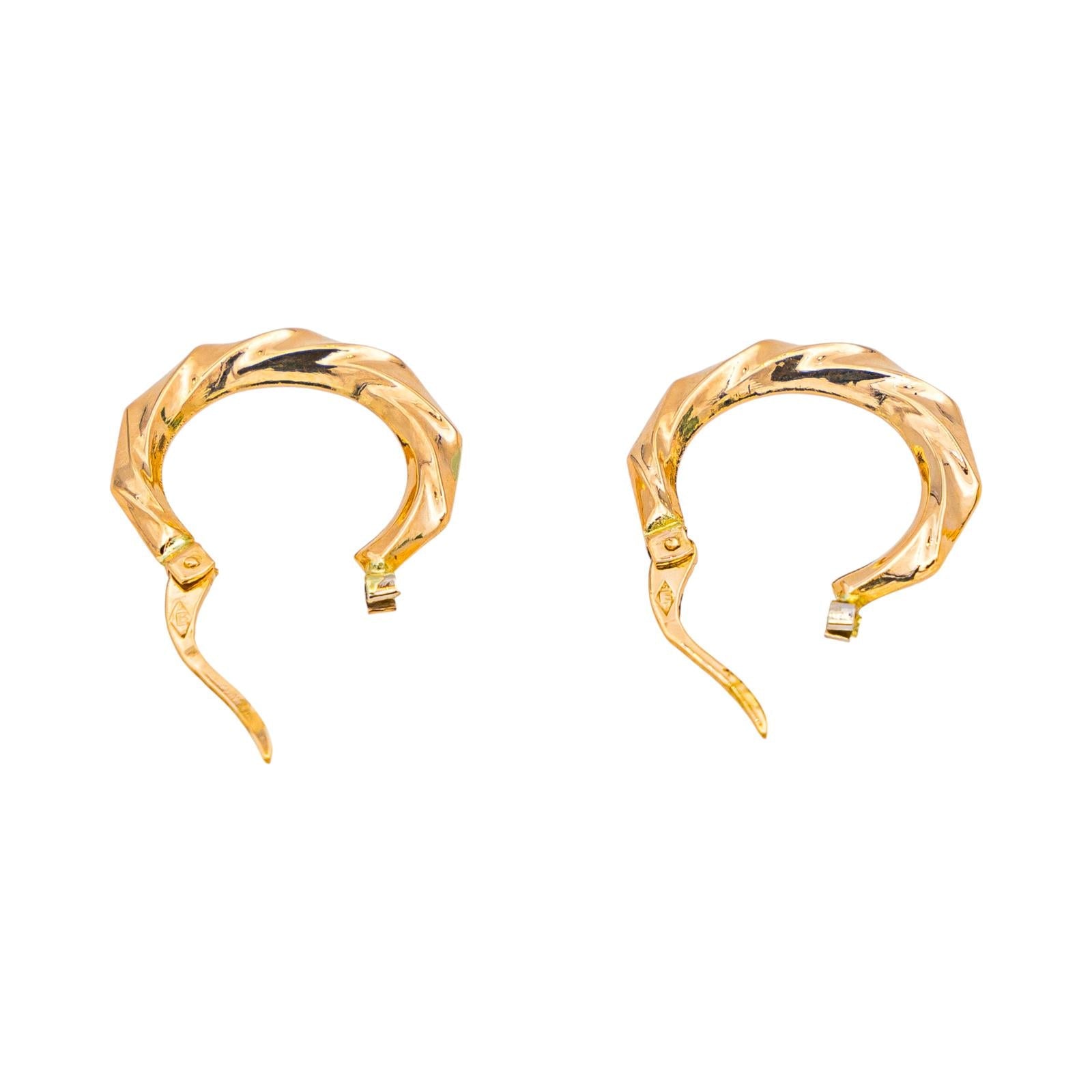 Boucles d'oreilles Créoles Or rose