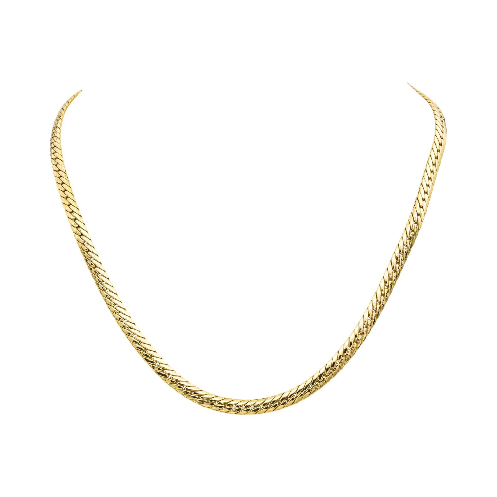 Collier Maille anglaise Or jaune