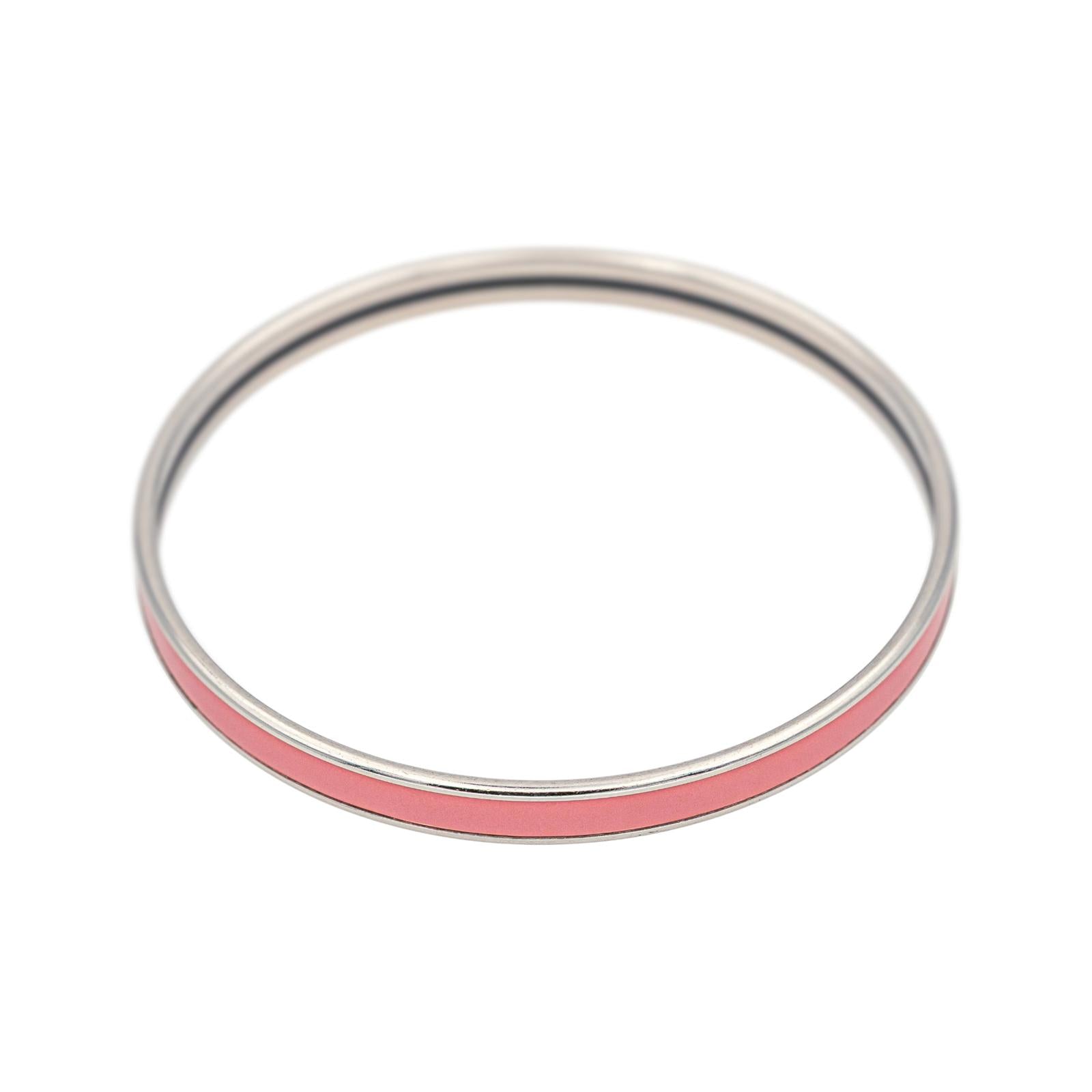 Hermès Bracelet Jonc Métal argenté