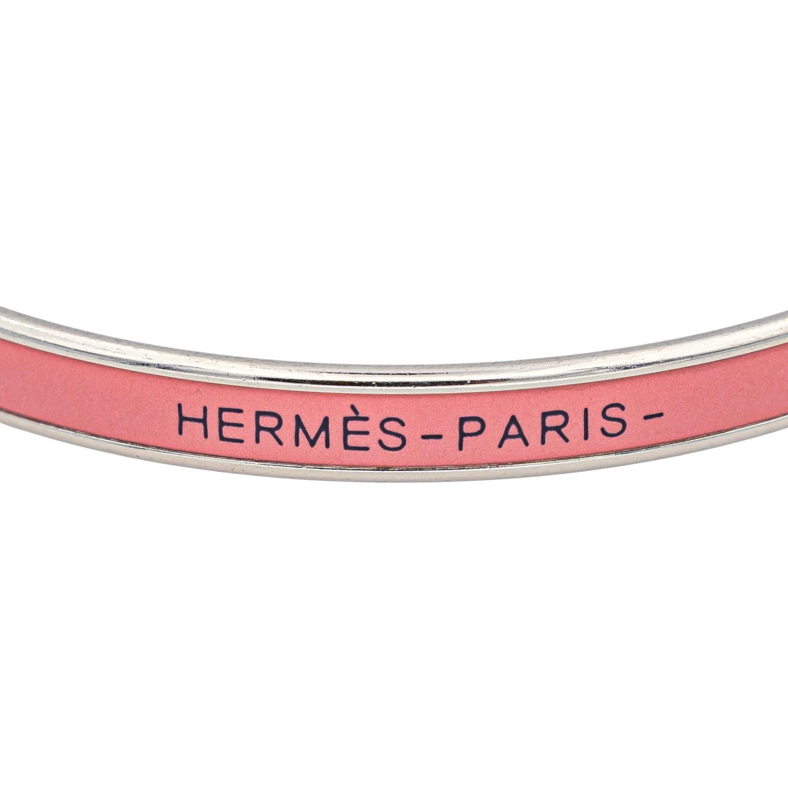 Hermès Bracelet Jonc Métal argenté