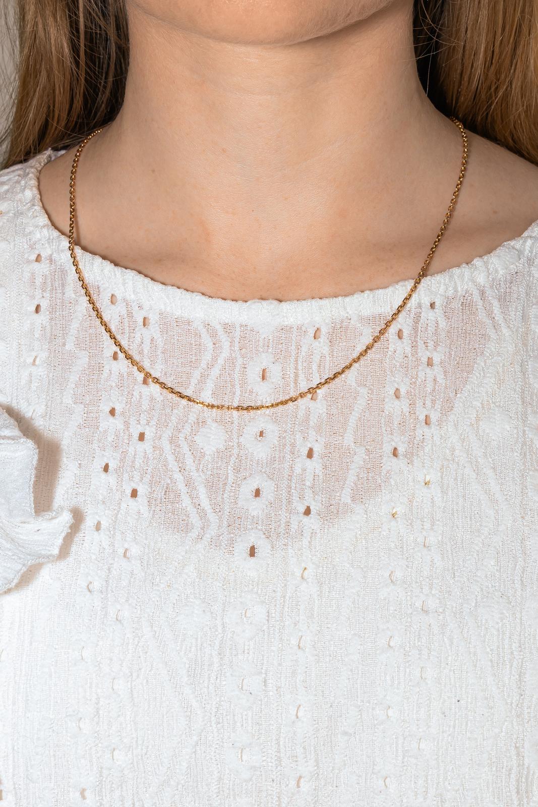 Collier Maille forçat Or rose