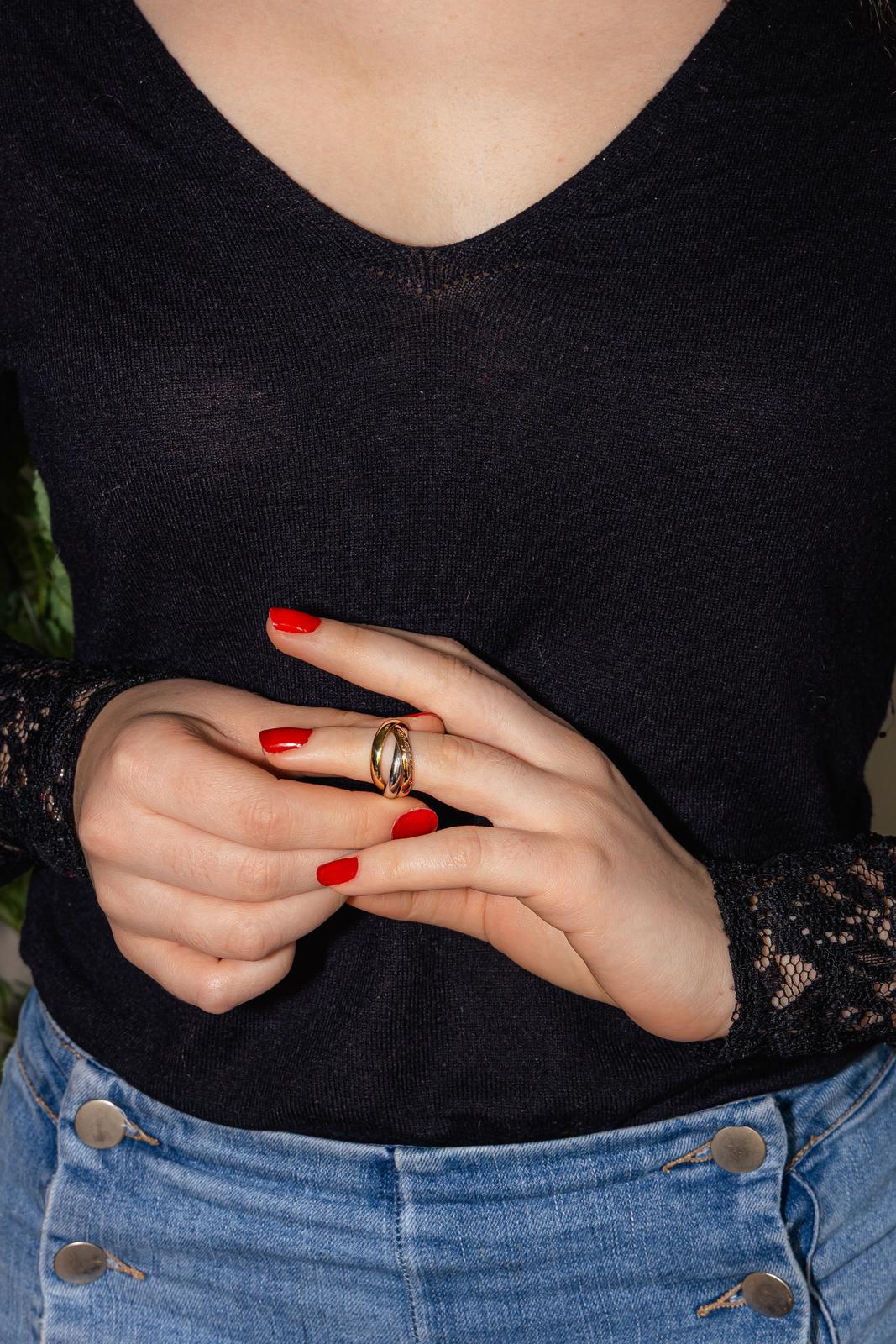 Cartier Bague Trinity Or rose, Or jaune, Or blanc