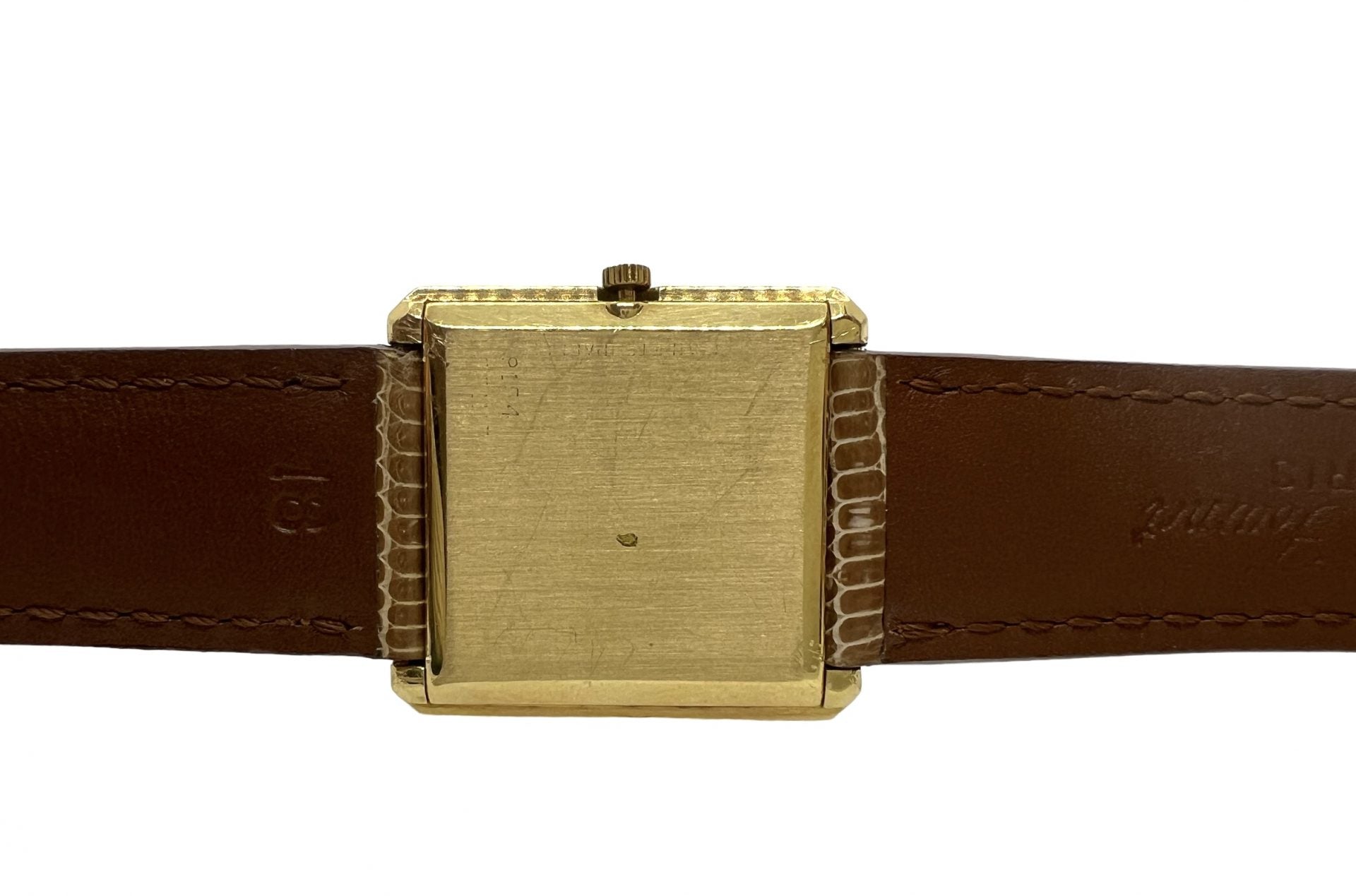 Piaget, "Protocole" watch with tiger's eye dial.