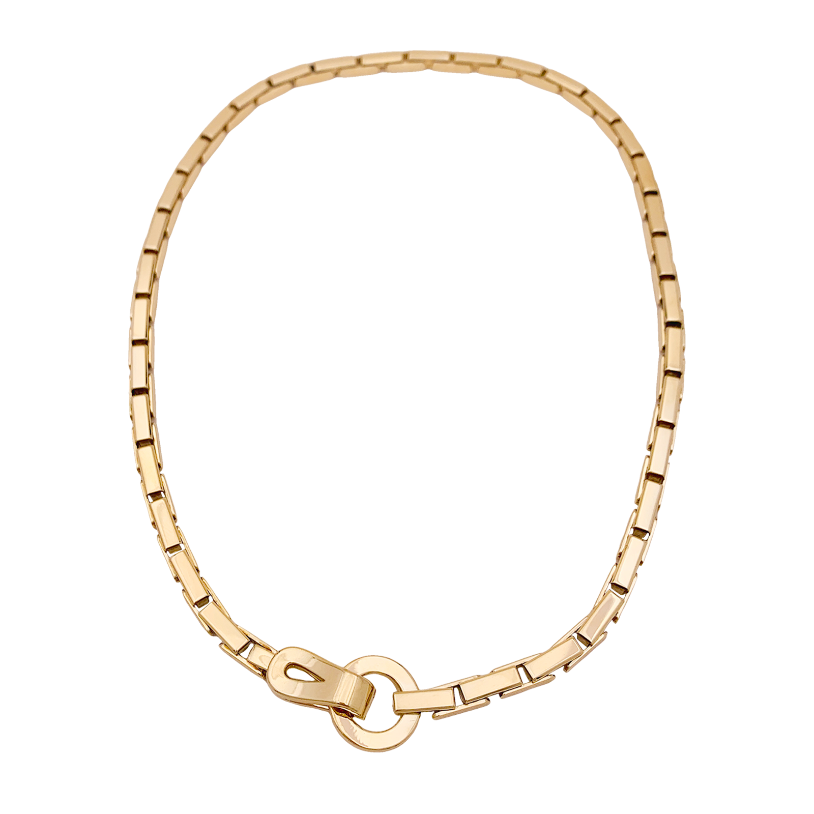 Collier Cartier, "Agrafe", or jaune.