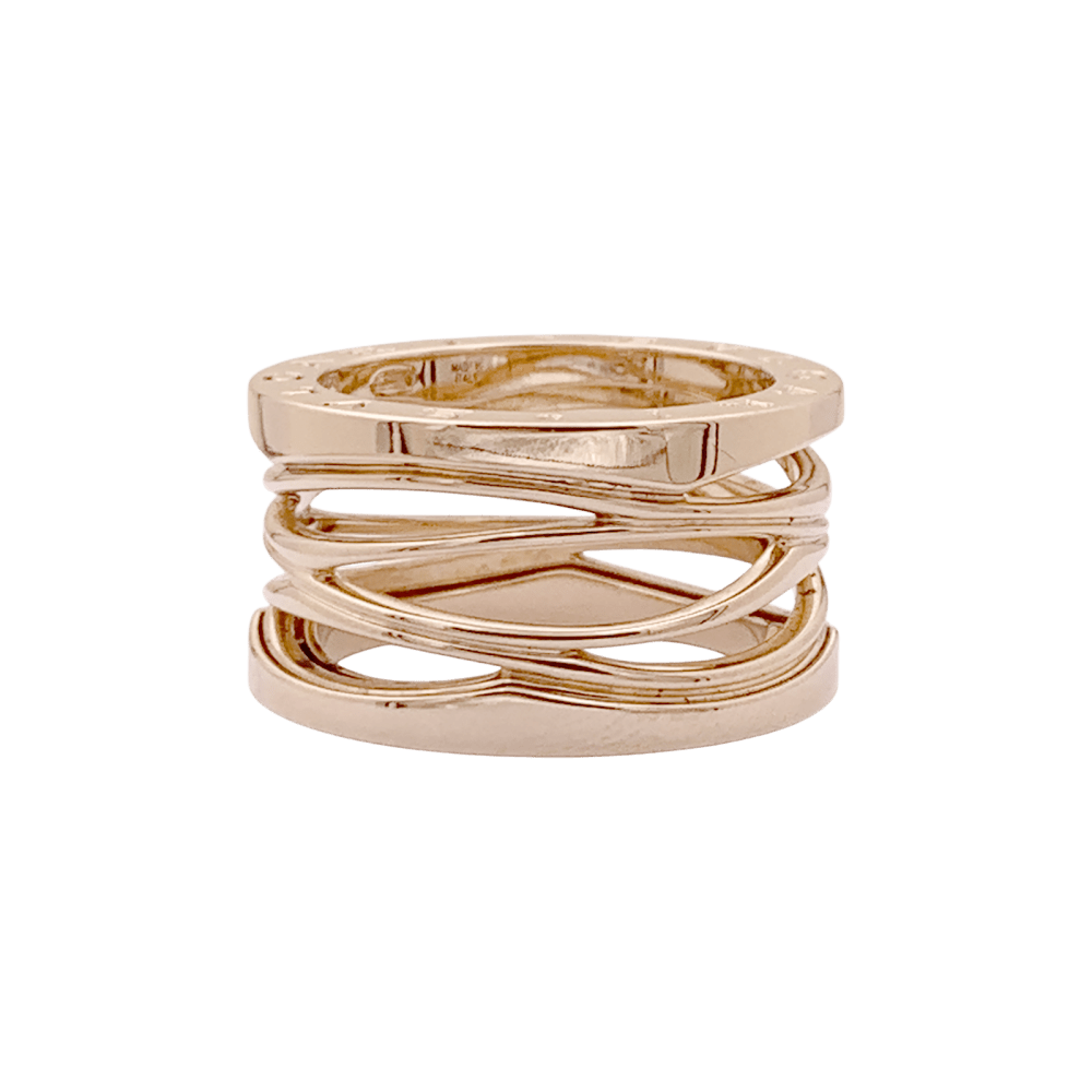 Bague Bulgari “B.Zero1 Zaha Hadid" en or rose.