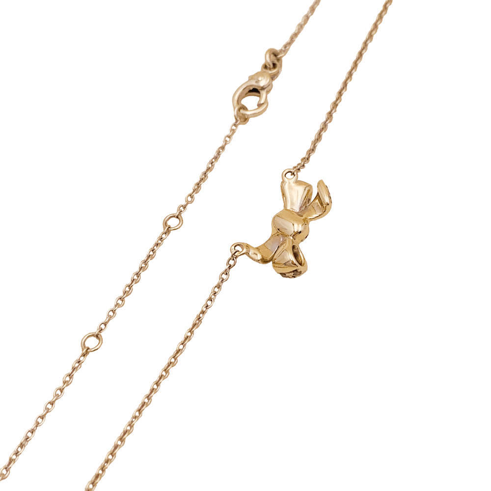Collier Pomellato, "Forever", or naturel et diamants bruns.